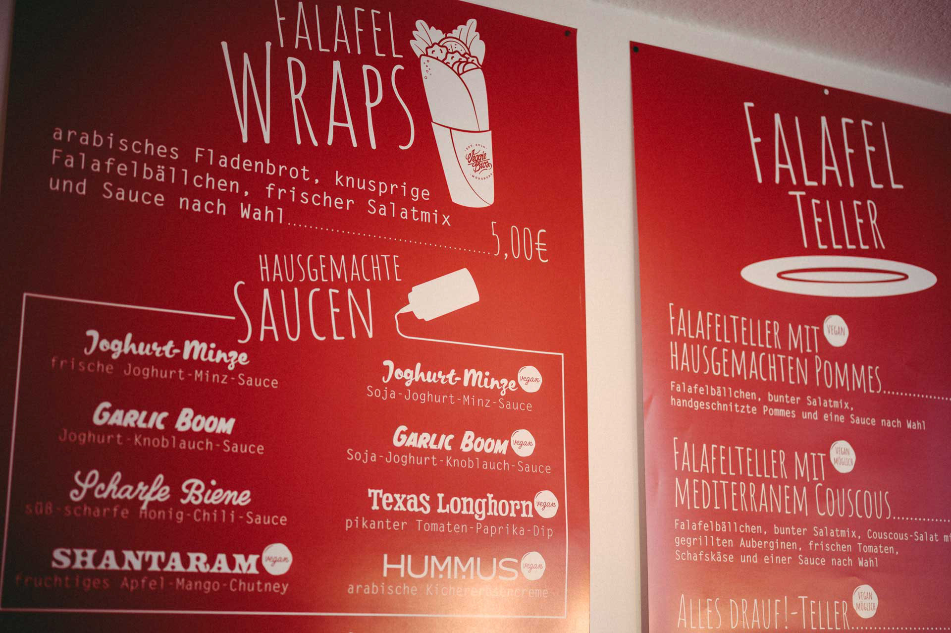 grafikdesign, speiskarte, plakate, veggie bros, wuerzburg, fotograf, volkach