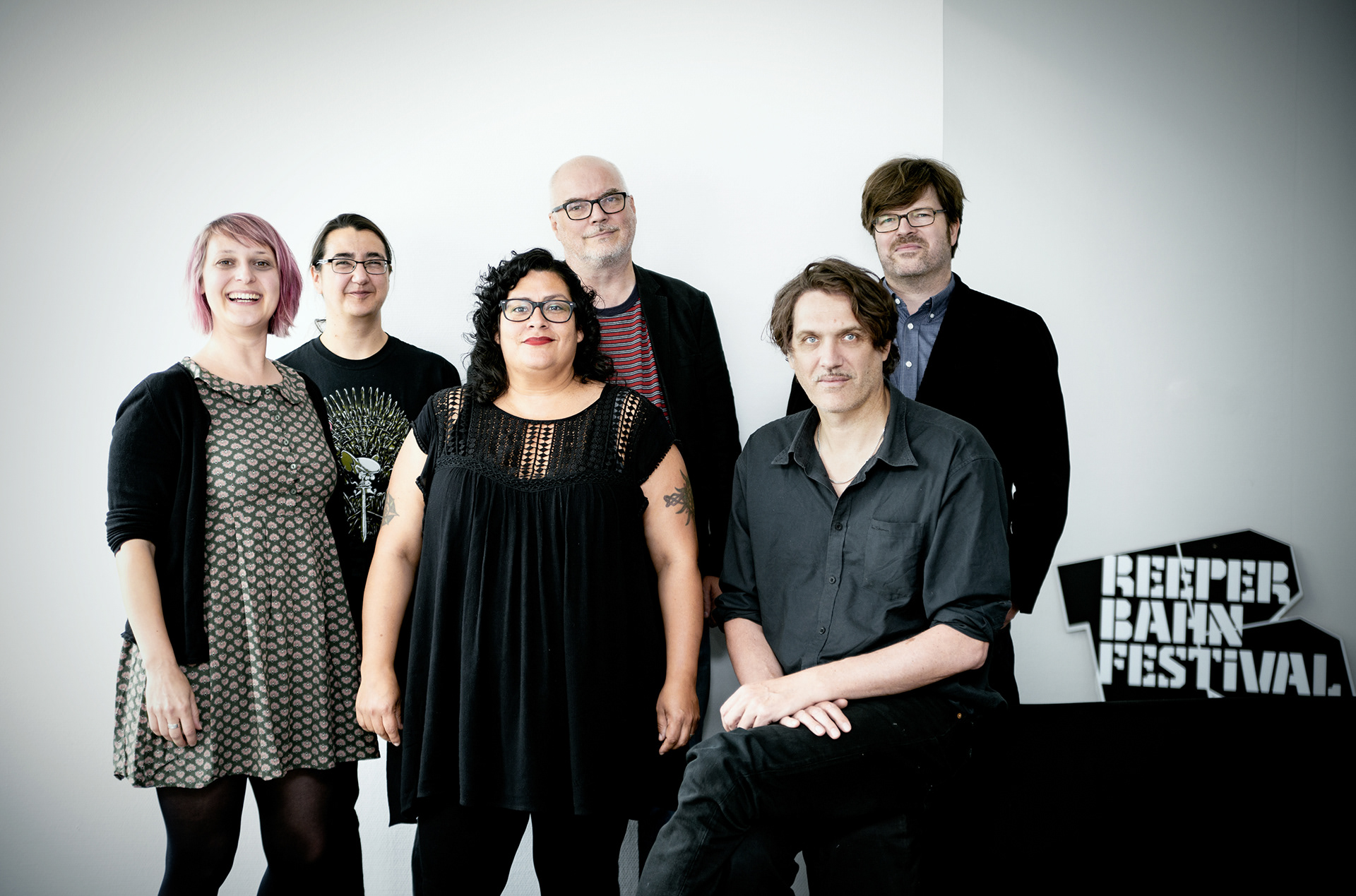 Jury IMJA Award Frank Spilker, Dani Fromm, Susanne Baller, Niloufar Behradi, Wolf Kampmann, Hans Nieswandt, Isabelle Klein, Melissa Perales, Claus Schwartau