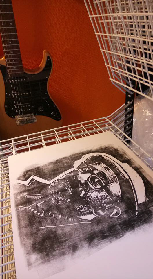 test print on the drying rack