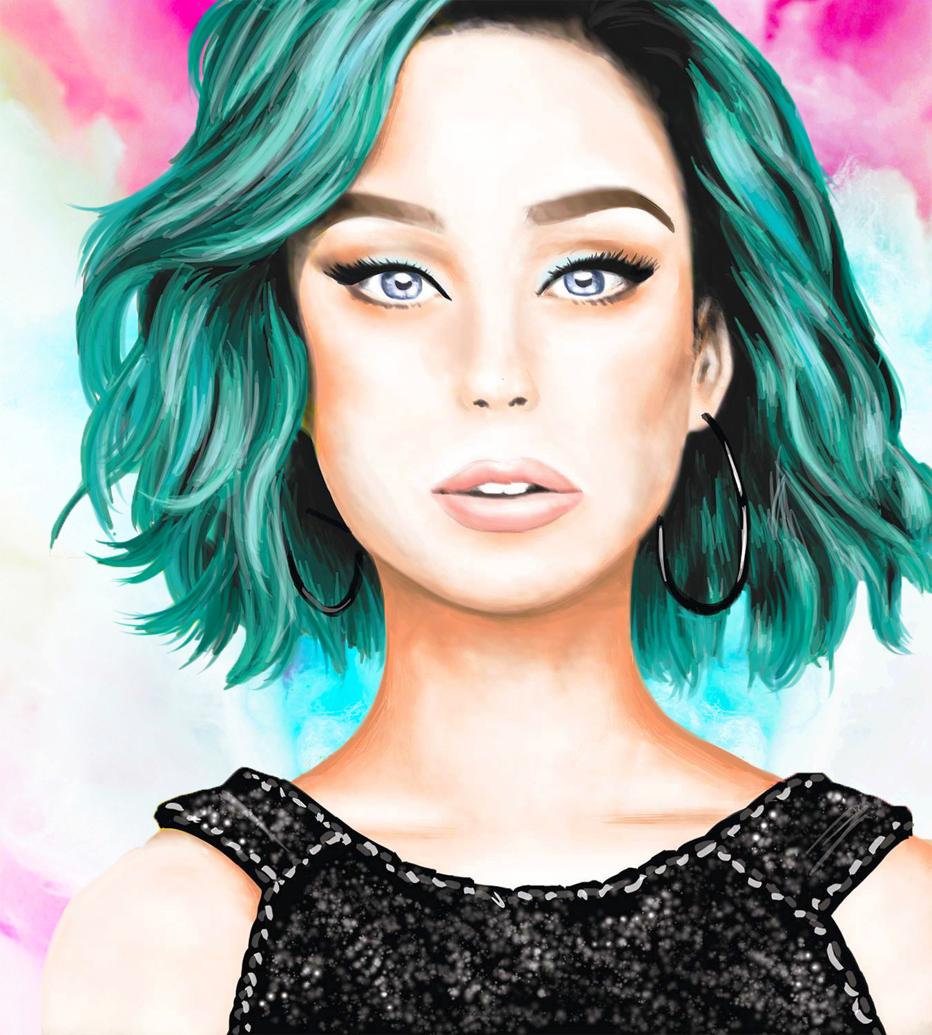 Kaitlyn Reber - Katy Perry Digital Painting