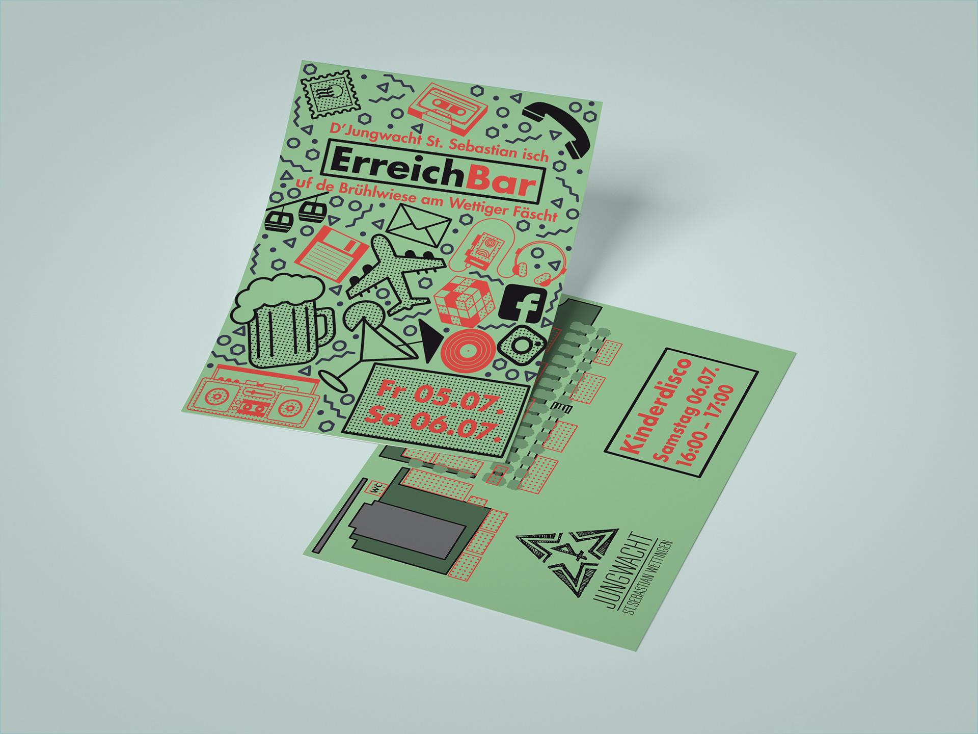 Jungwacht St. Sebastian Wettingen Bar Flyer Wettingerfest
