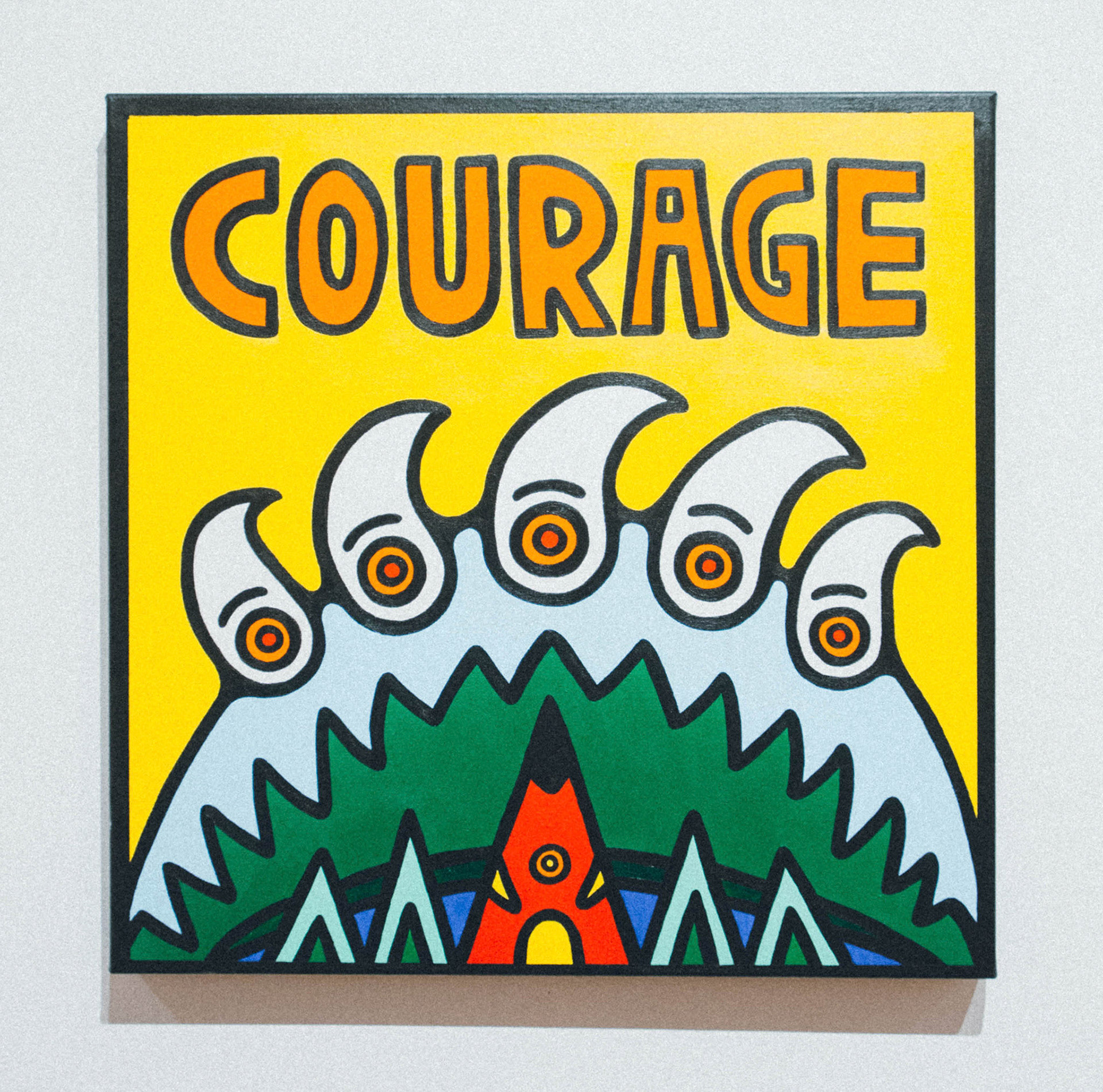 Courage, 24” x 24”, Acrylic on canvas, 2019, SOLD