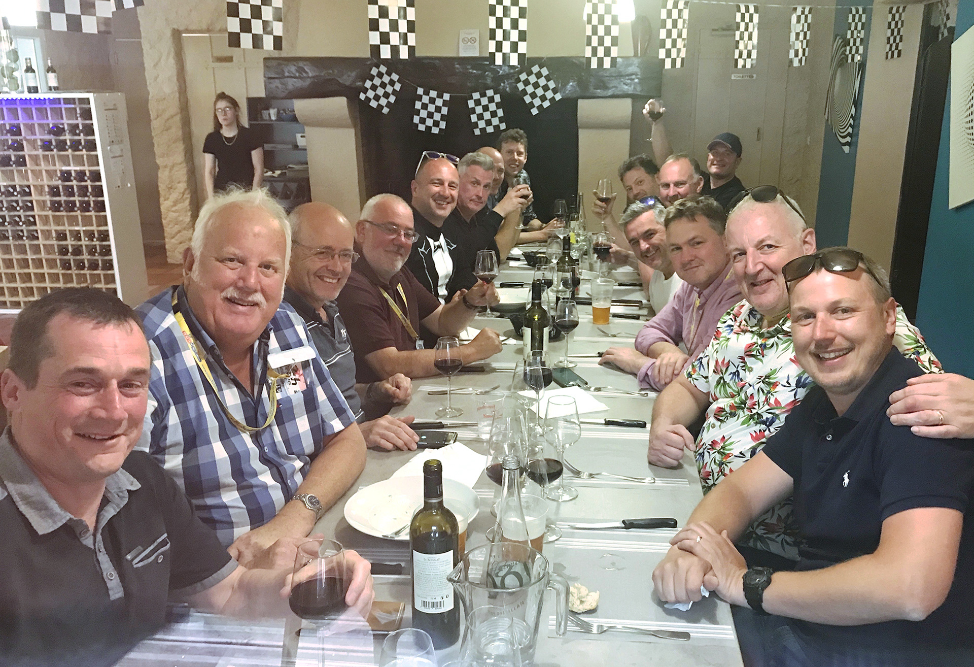 Dinner on the circuit