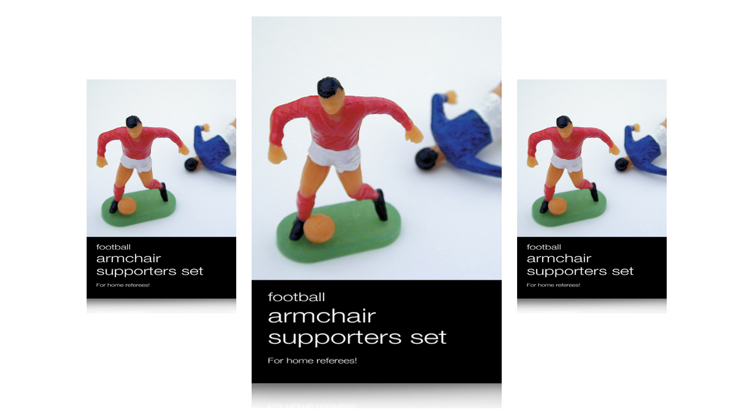 armchair football novelty packaging
