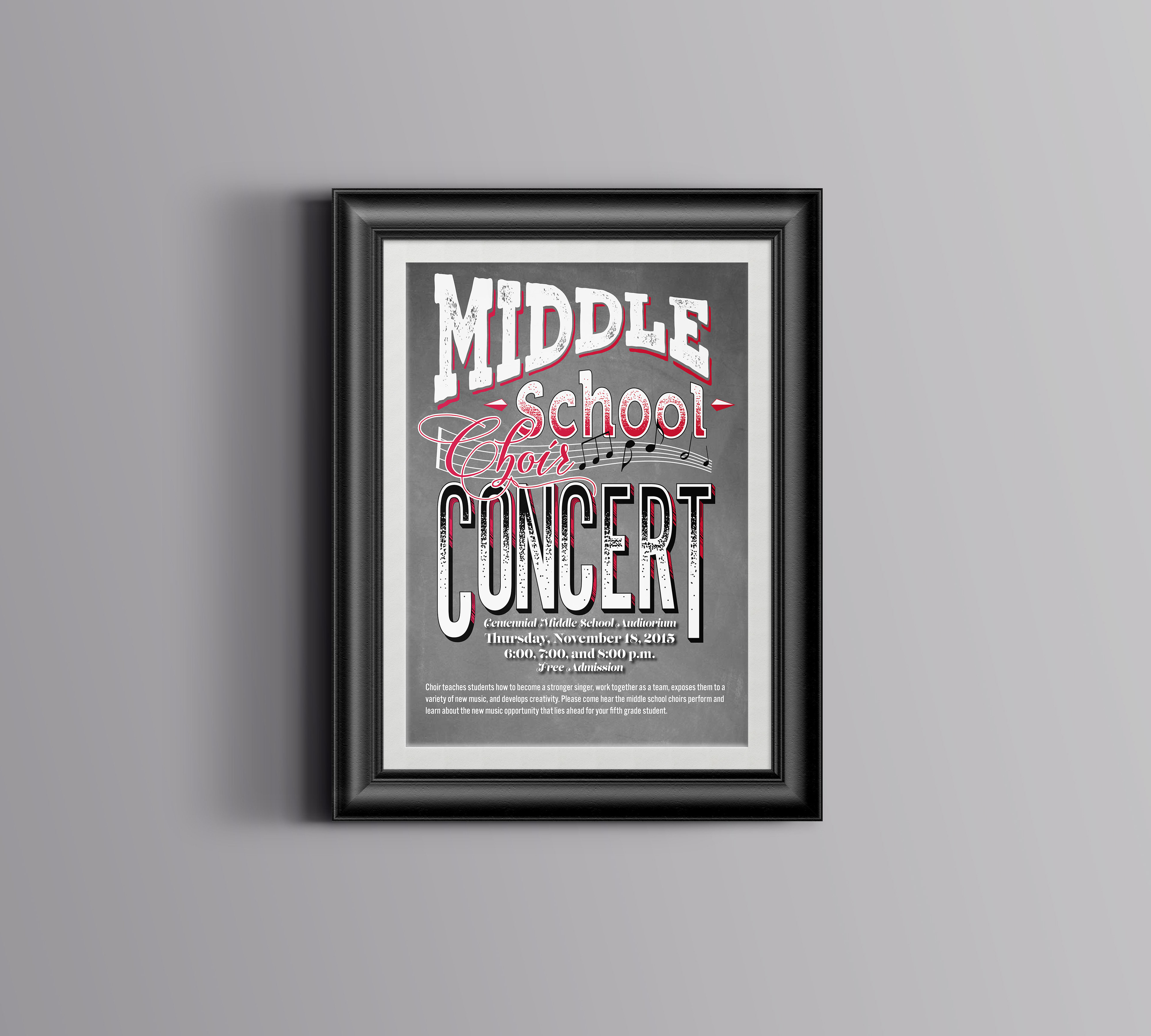 Choir Concert Poster