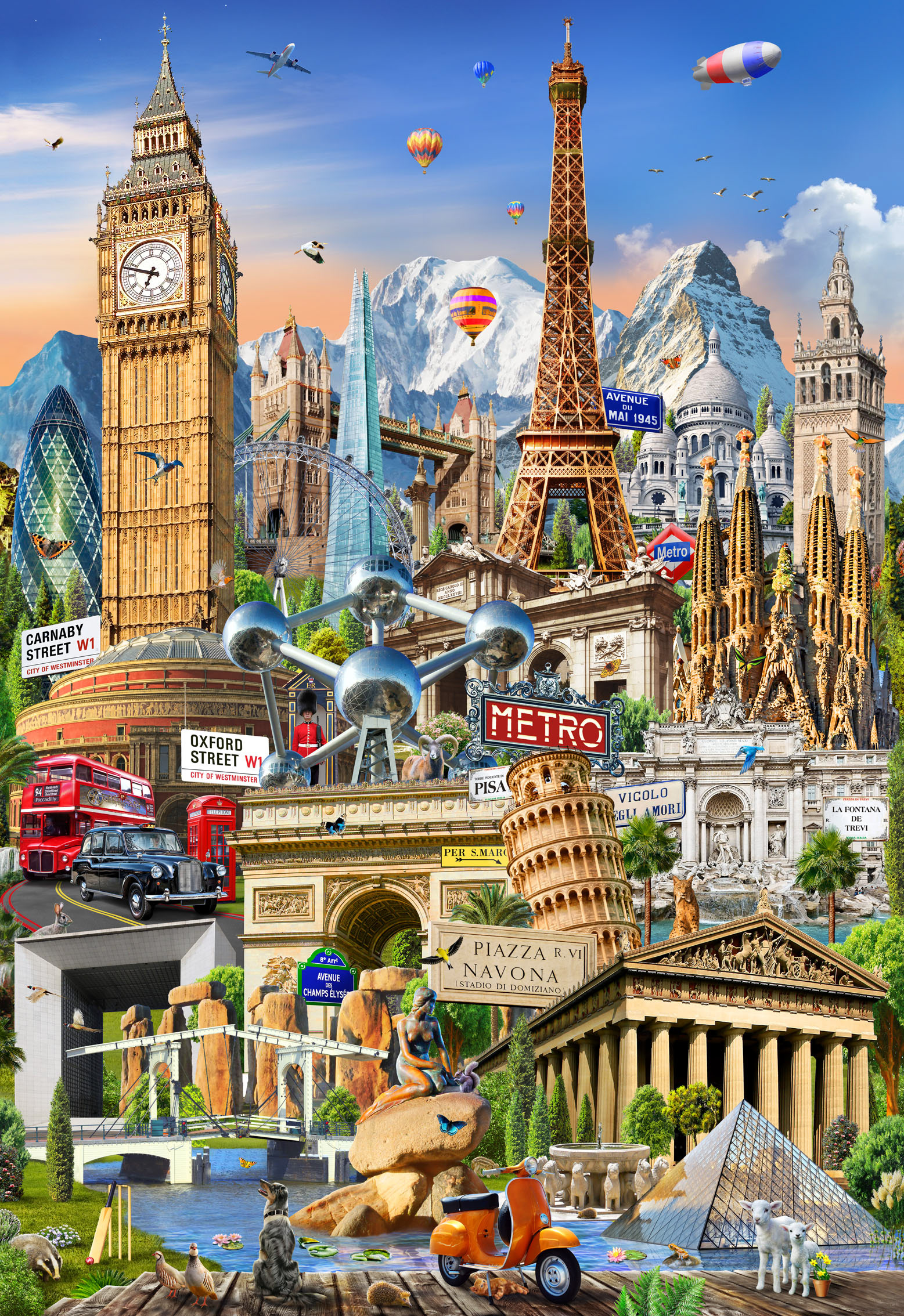 Puzzle, jigsaw Educa 42000 - Around the world 