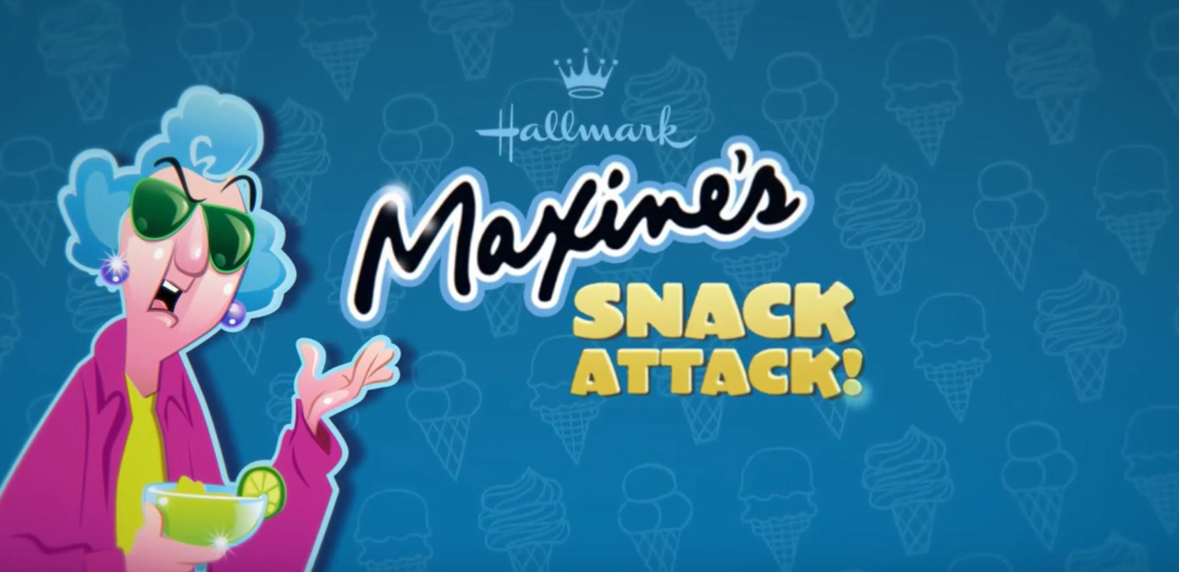 "Maxine's Snack Attack" iPhone Game App; Home Screen; Illustration and Design; © Hallmark Cards, Inc.