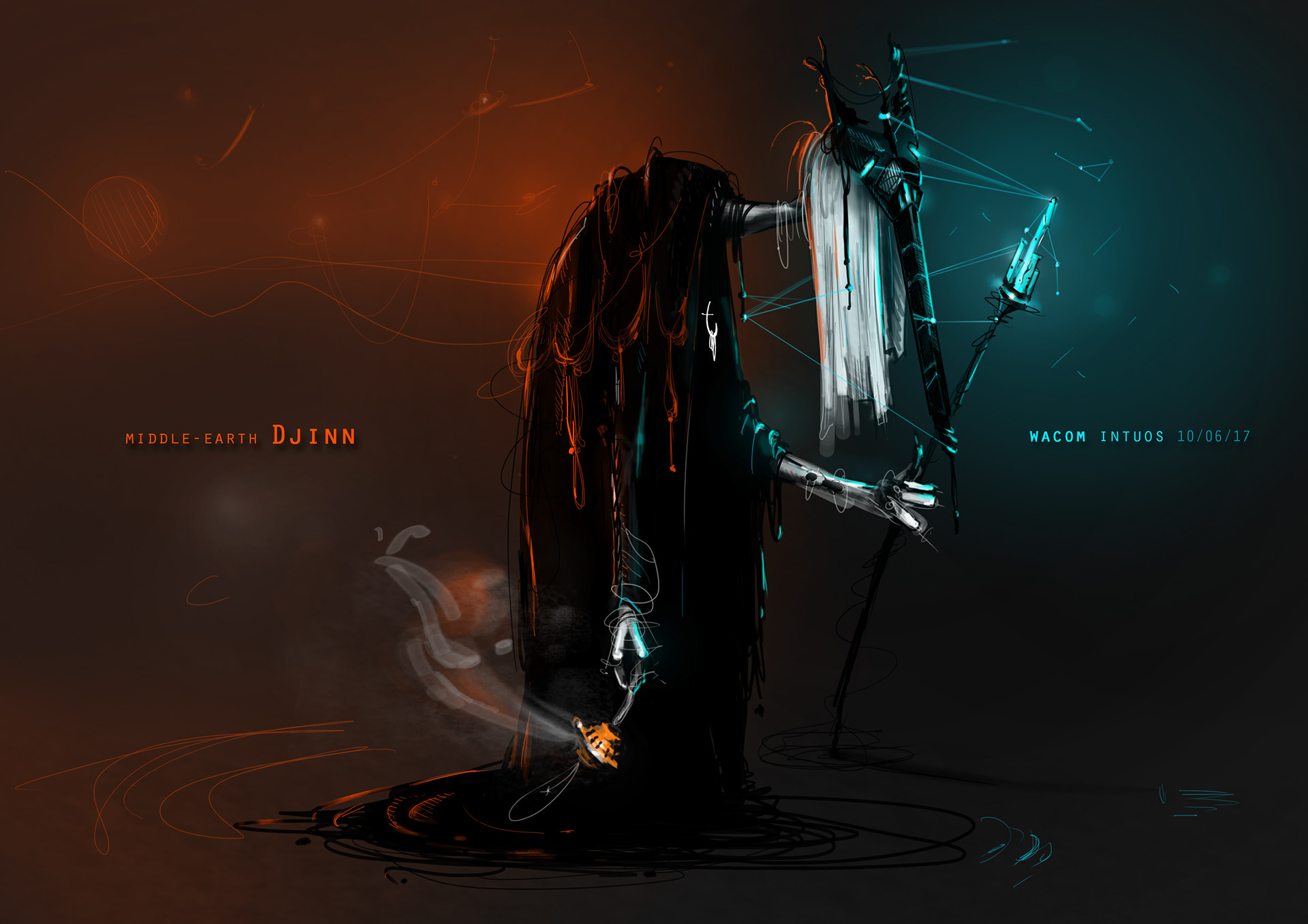 Djinn Character Design - Wacom Digital Illustration