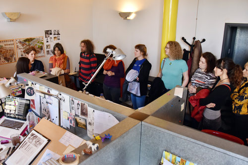 Maison des Auteurs, Angouleme: Residents toured Angouleme’s Maison des Auteurs, a unique residency space for comic creators from across the world.