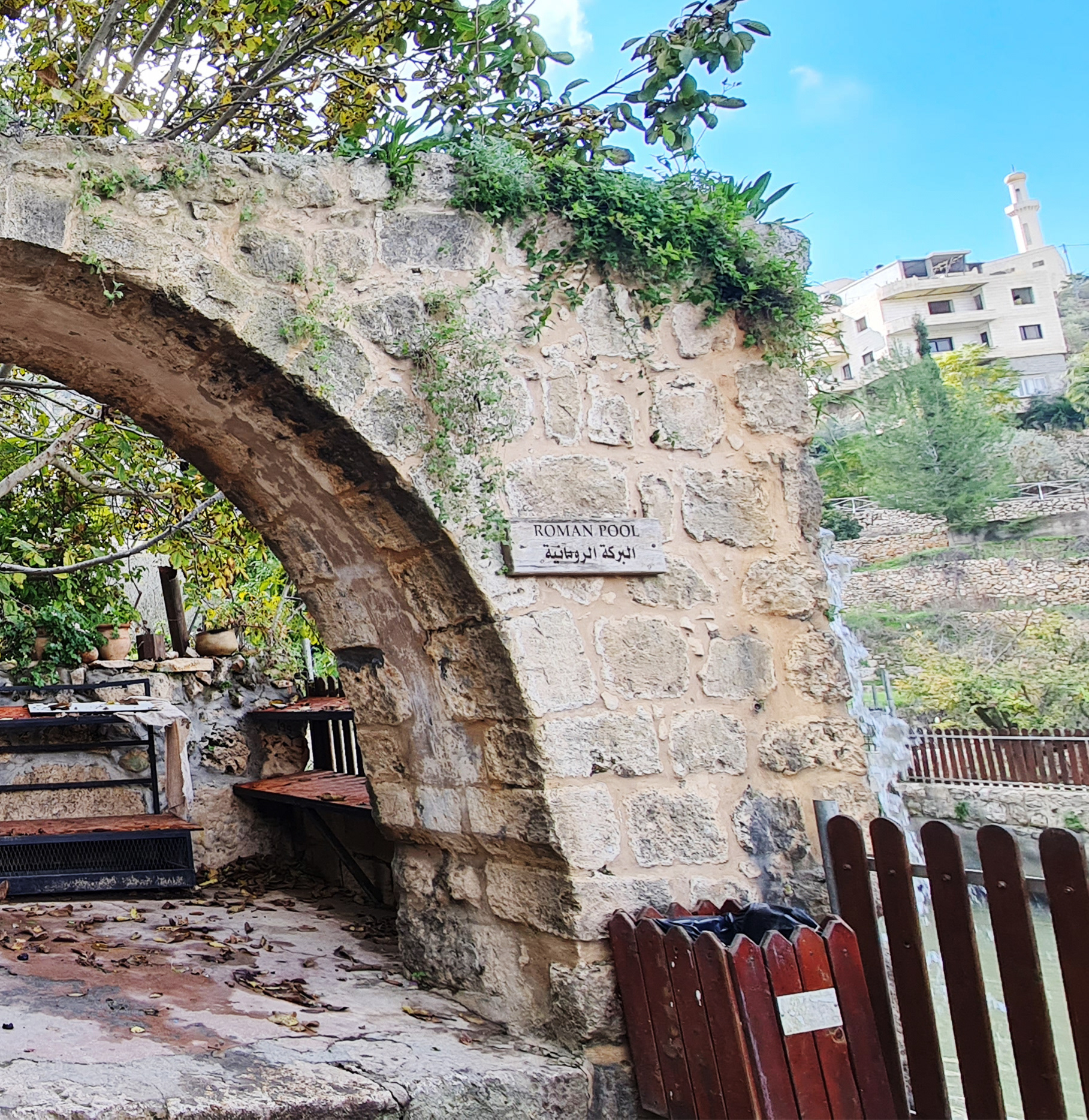 Entrance to Roman Pool