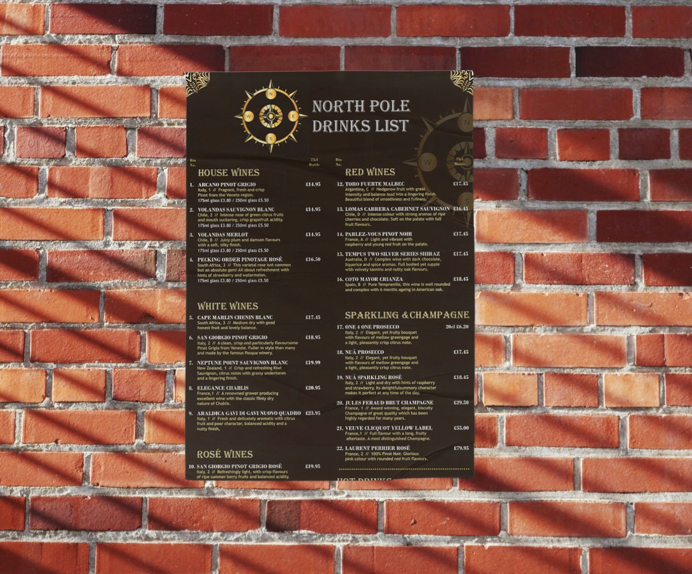 Wine List Design