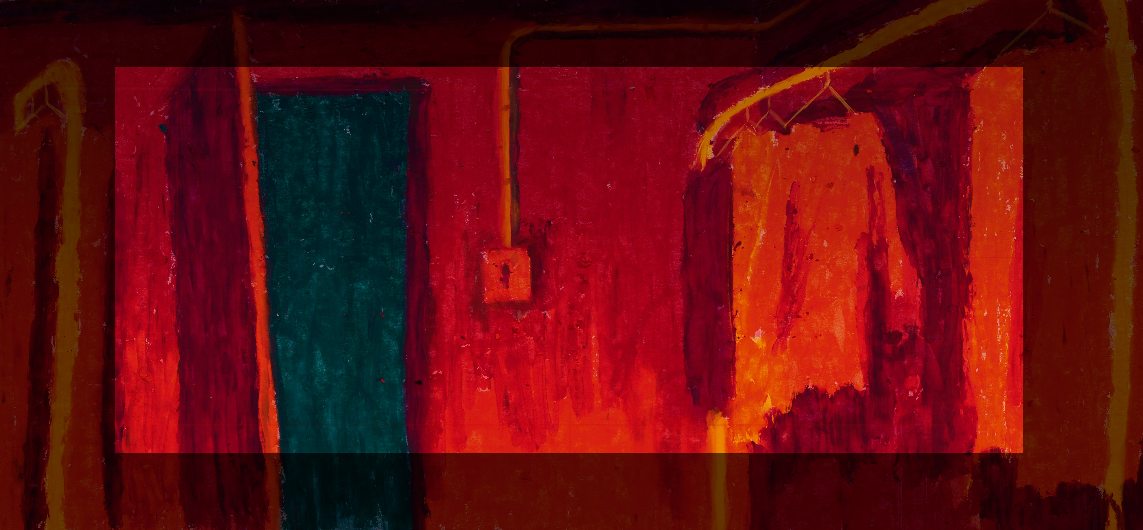 Fall of the Ibis King oil pastel background