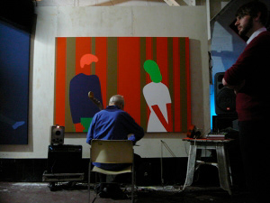 Tony Conrad performing at West Nile, 2009