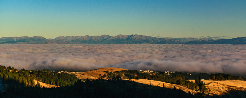 Morning cloud over Christchurch - Canterbury