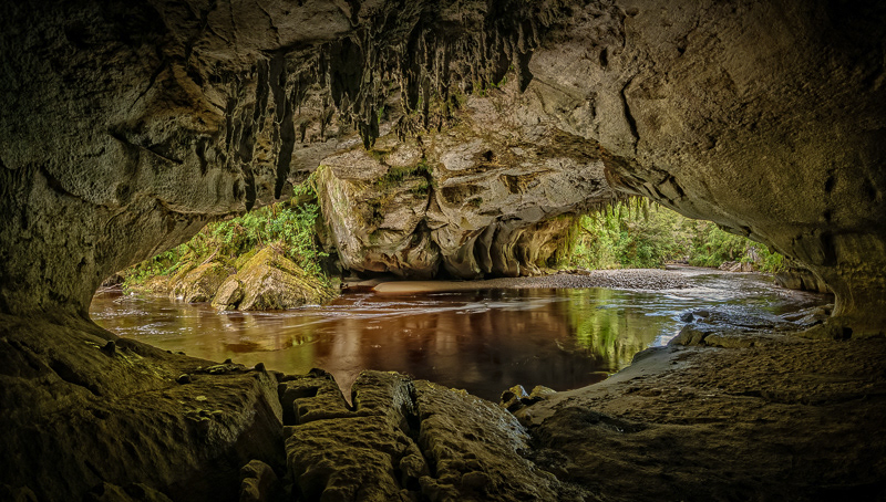 Inside Moira Gate, Oparara River, Kahurangi National Park - West Coast