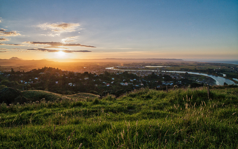 Sunset over Whakatane - Bay of Plenty