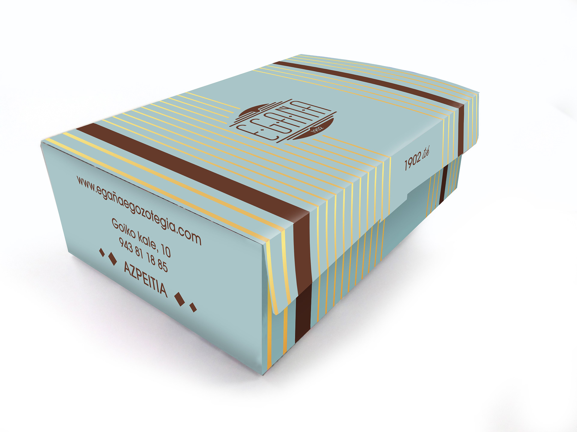 Caja para contenido de sus productos de repostería.