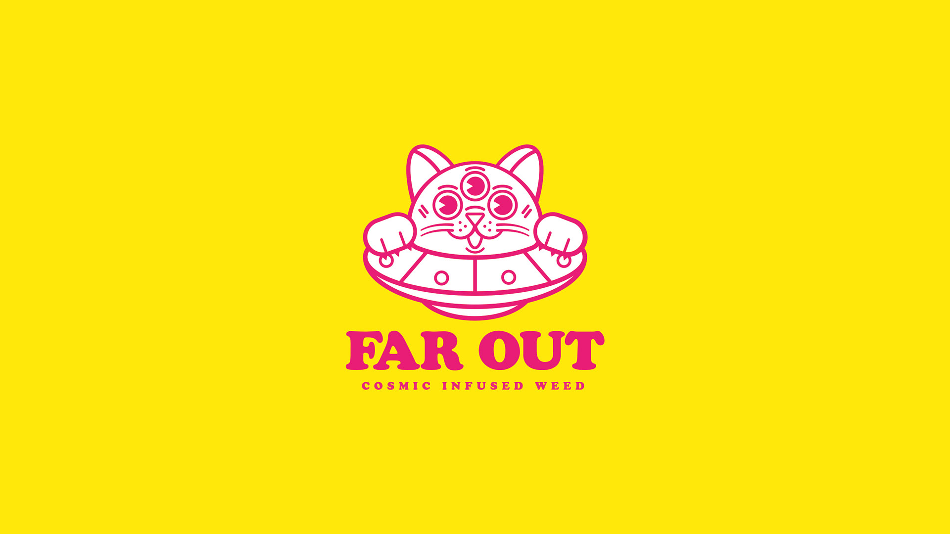 Far Out Weed Cannabis Logo Design by Jeffrey Dirkse