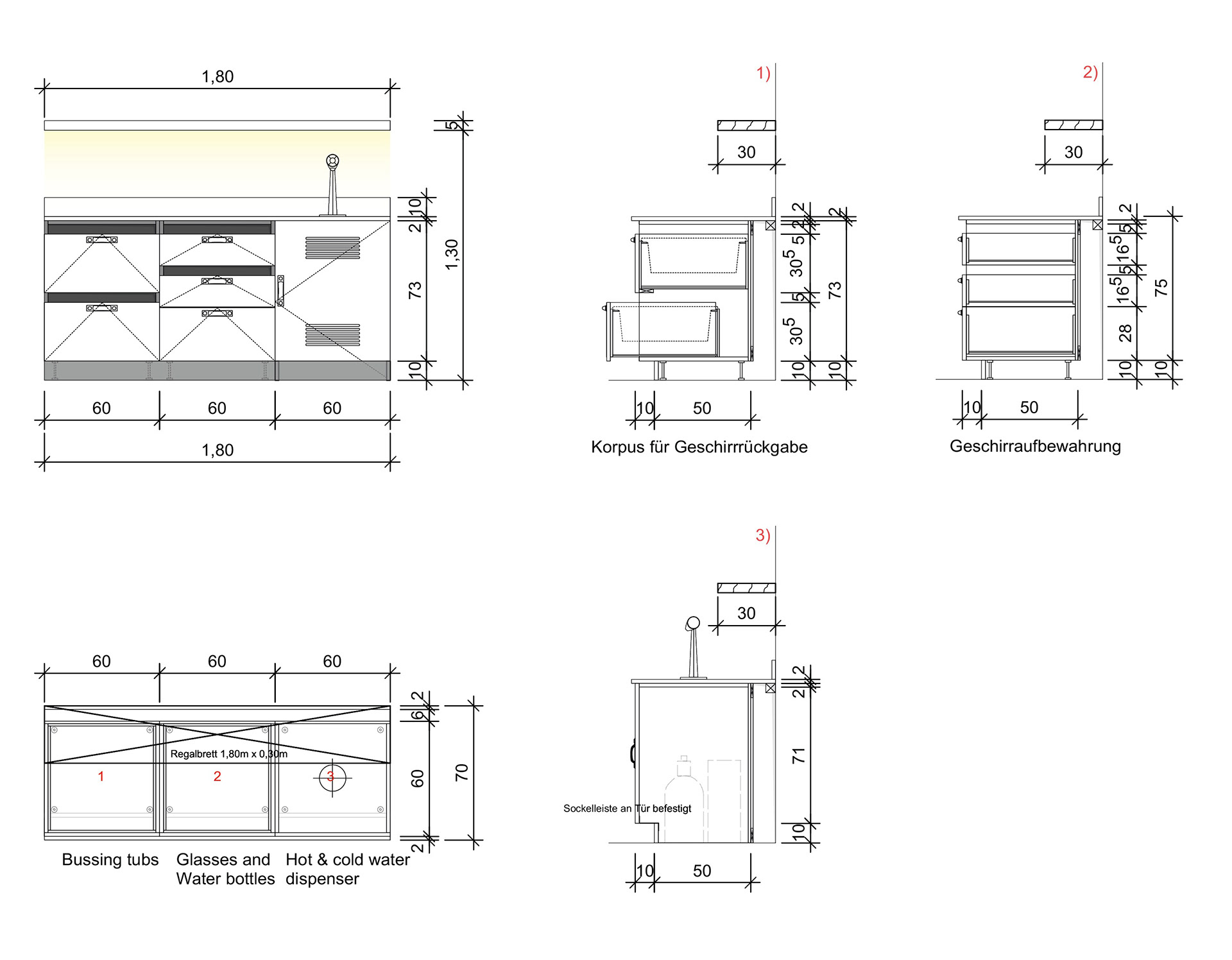 Werkplanung Caféecke