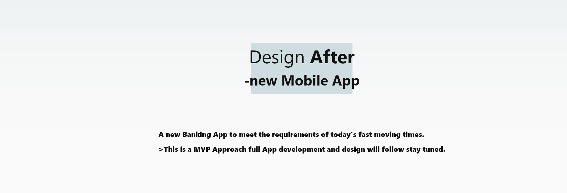 Design After - new mobile app