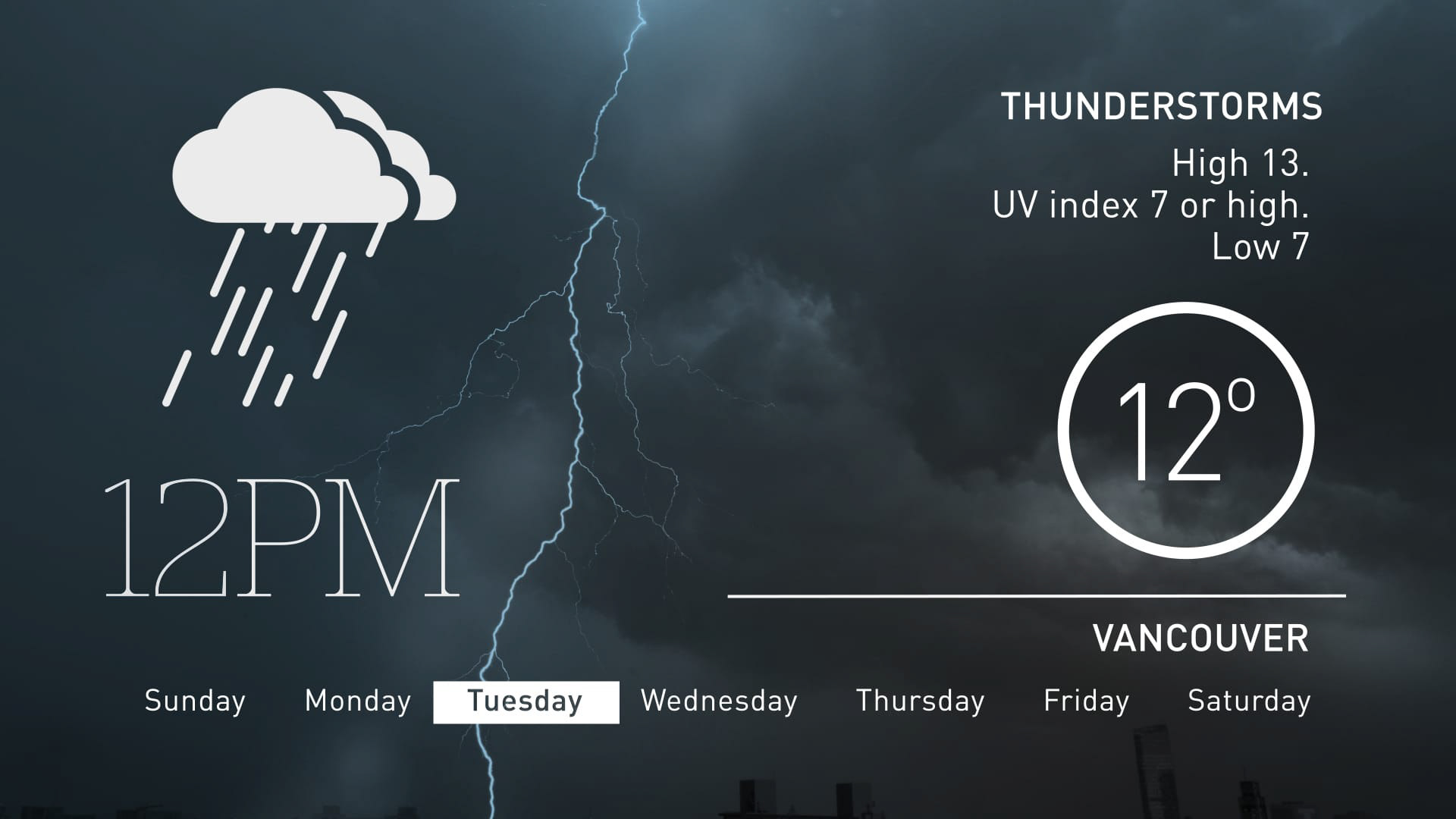 CBC News Weather concept styleframe 06 animation motion design winnipeg canada mograph 2D graphic