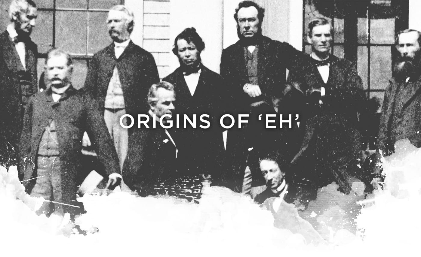 Origins of 'eh' header image motion animation motion design winnipeg canada mograph 2D graphic