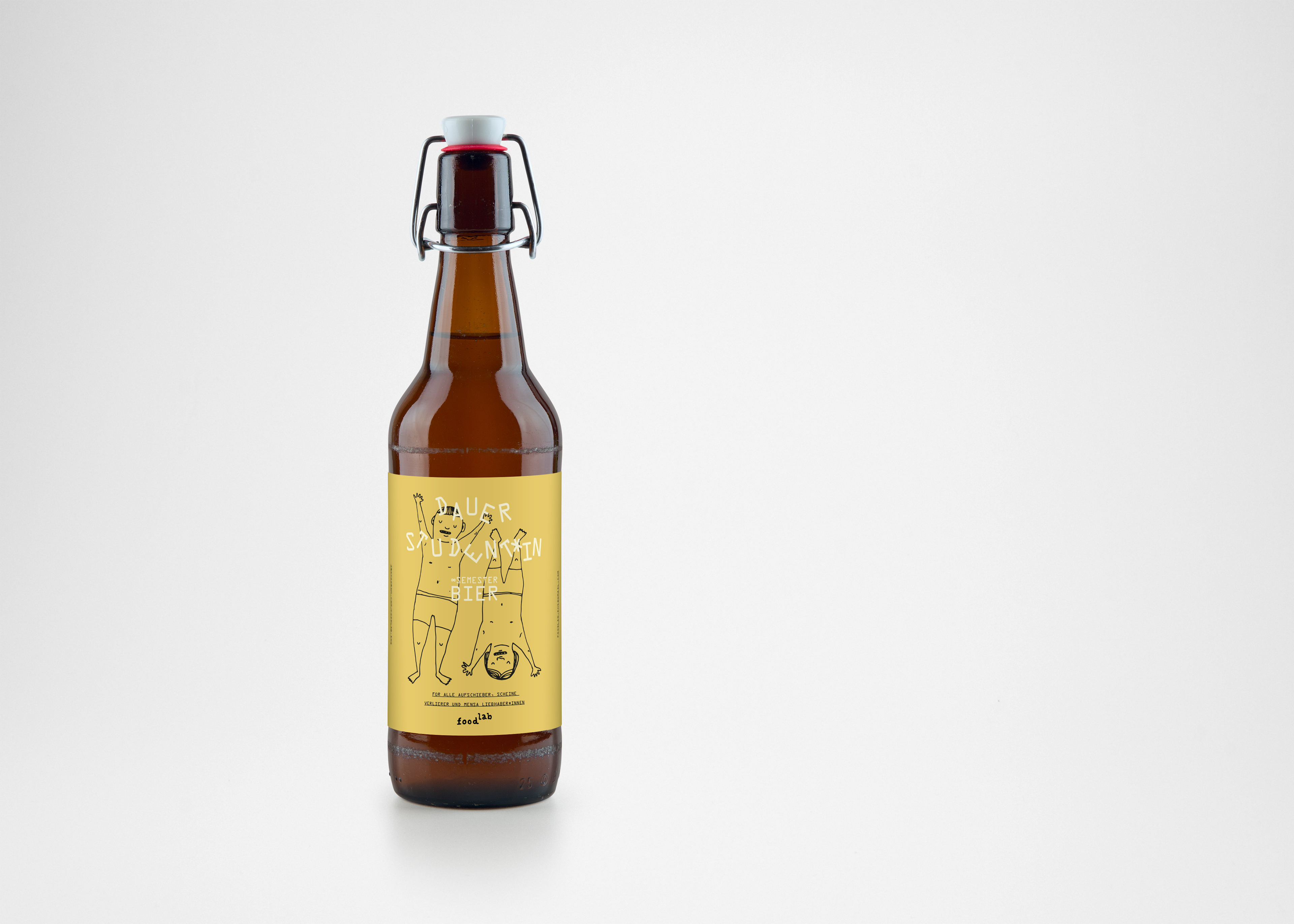 mock up of the beer bottle