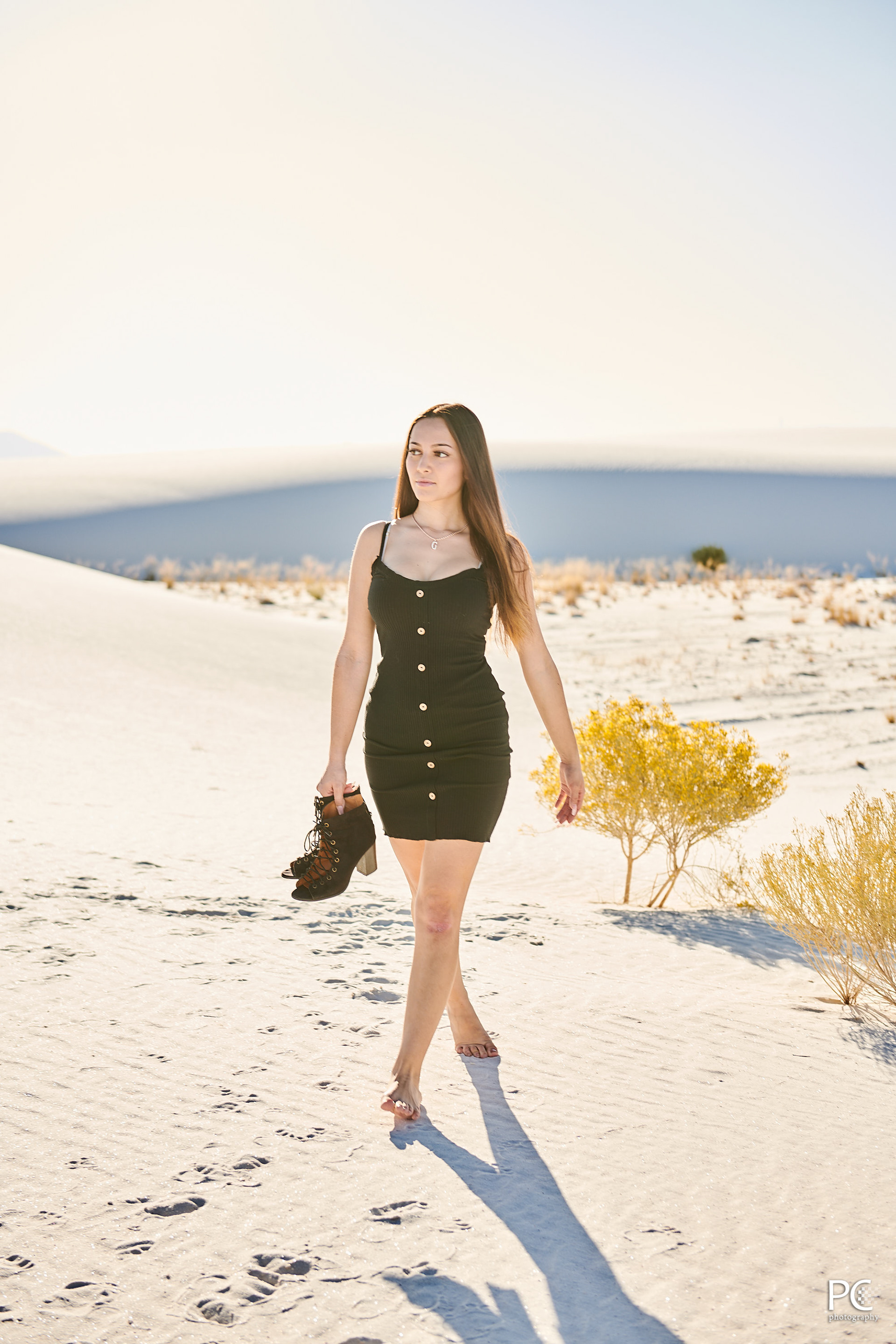 Walking in the sand