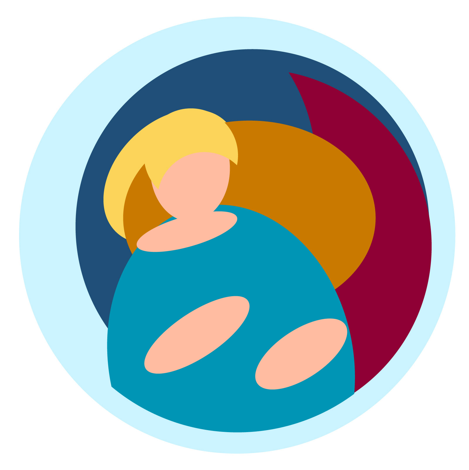 Color palette for the infographic poster about sign language.