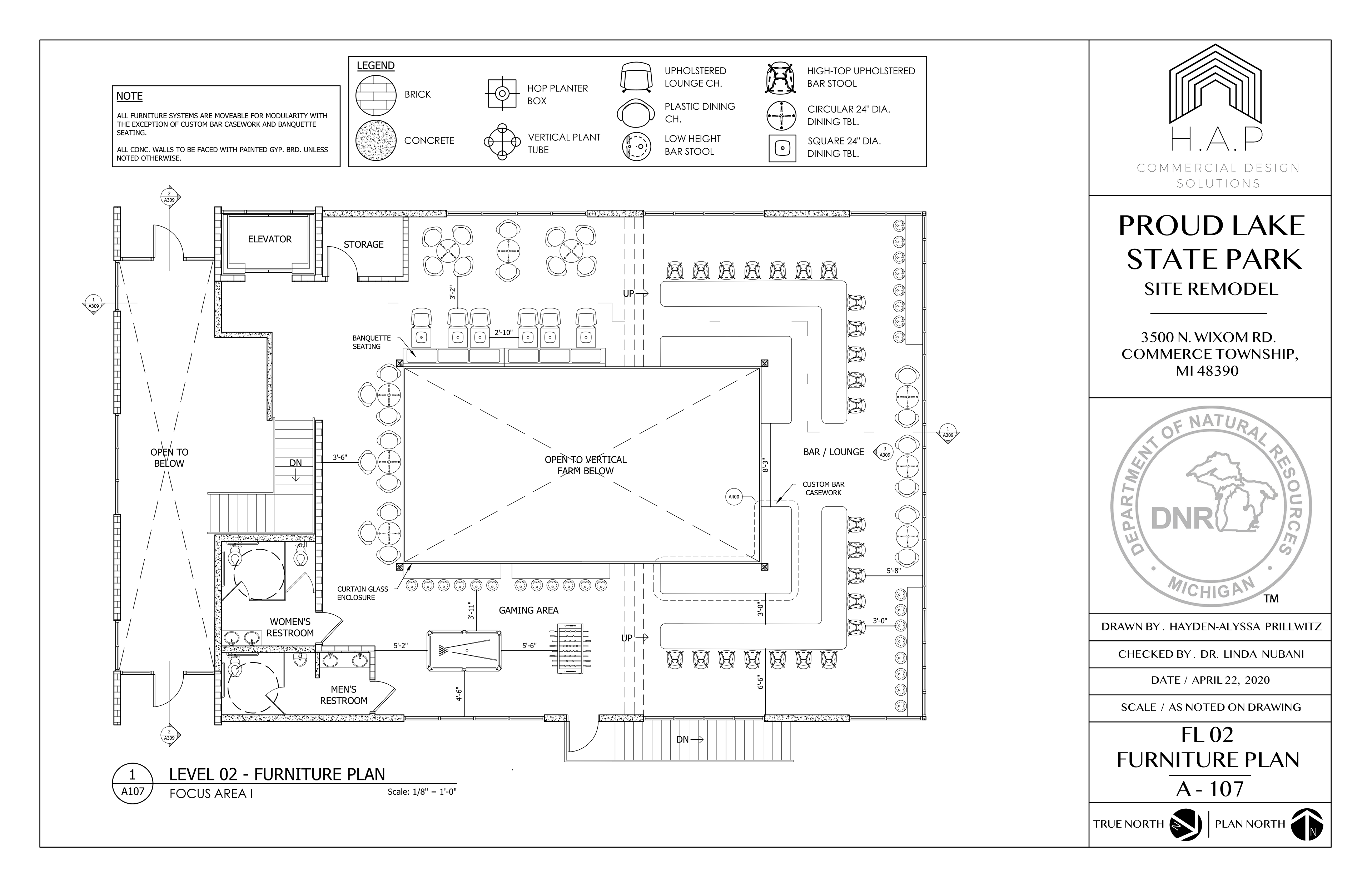 Building 1 . FL02 . Furniture Plan