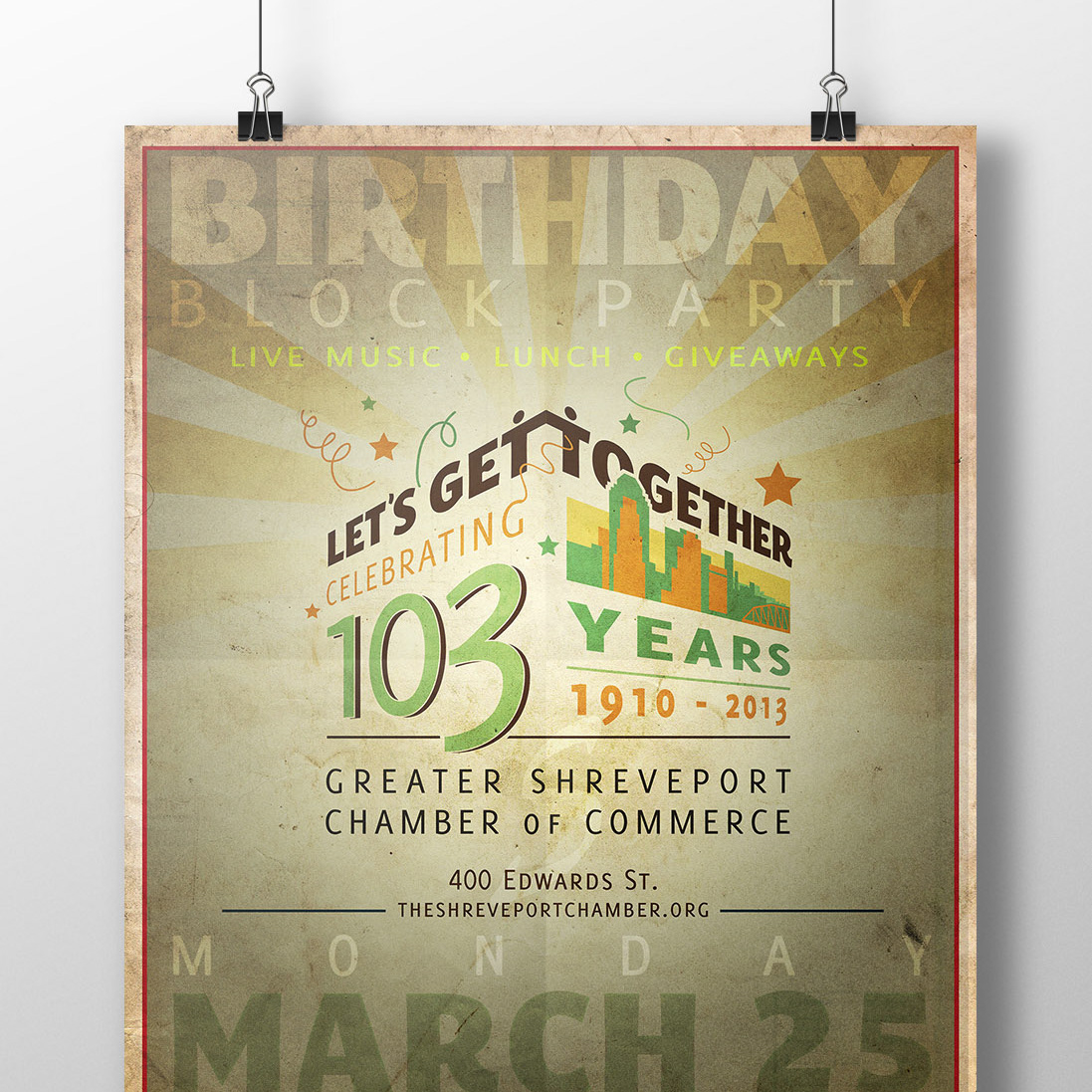 grip designs | Logo. Print. Web. - shreveport chamber poster
