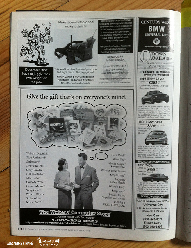 Hollywood Reporter Mag feature story illustration, USA