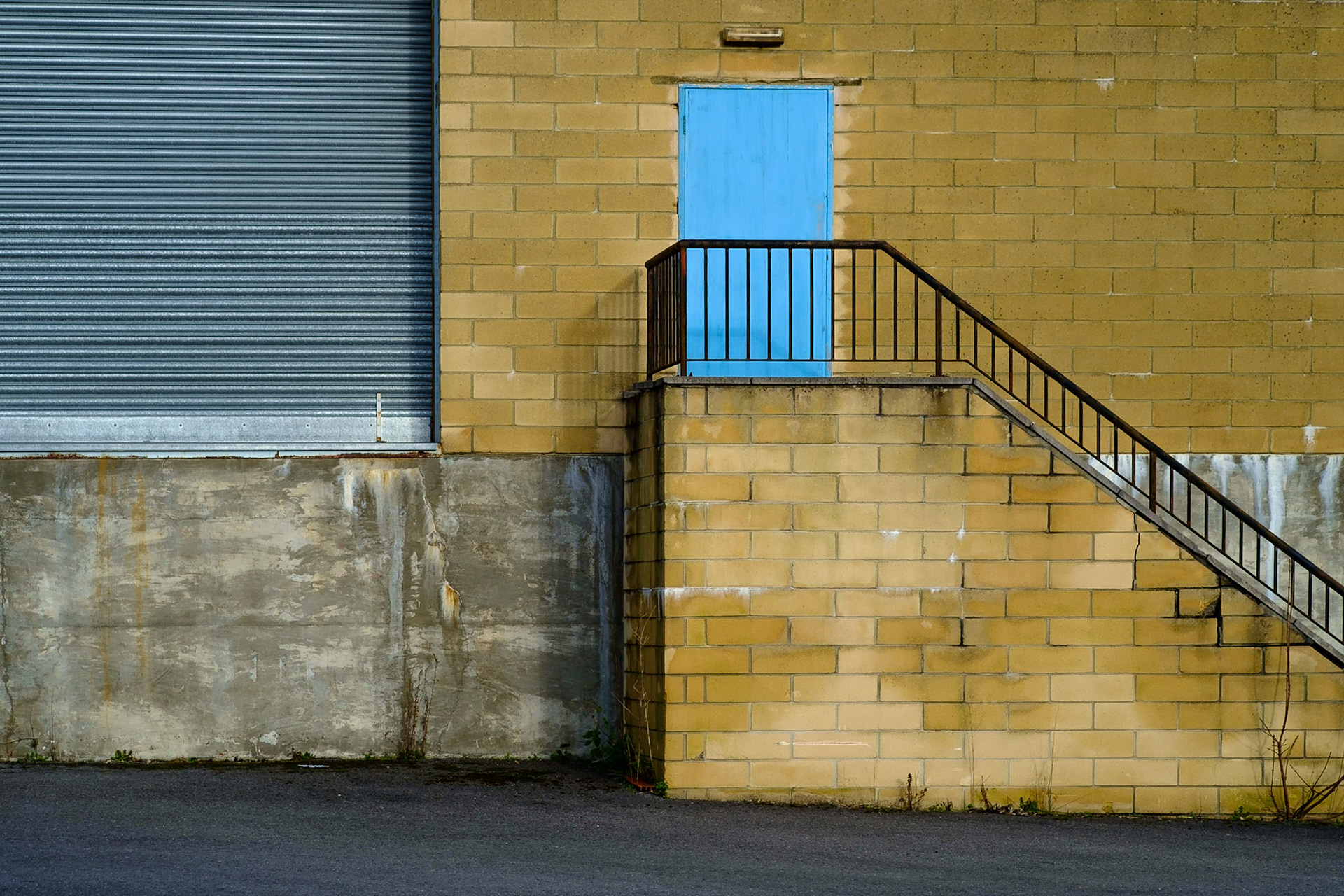 Blue door