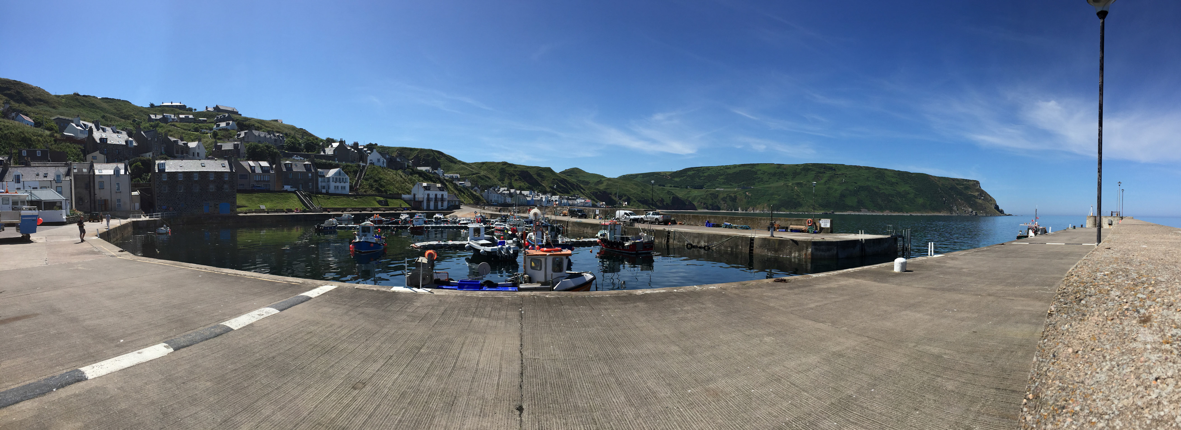 Panoramic view of the harbour