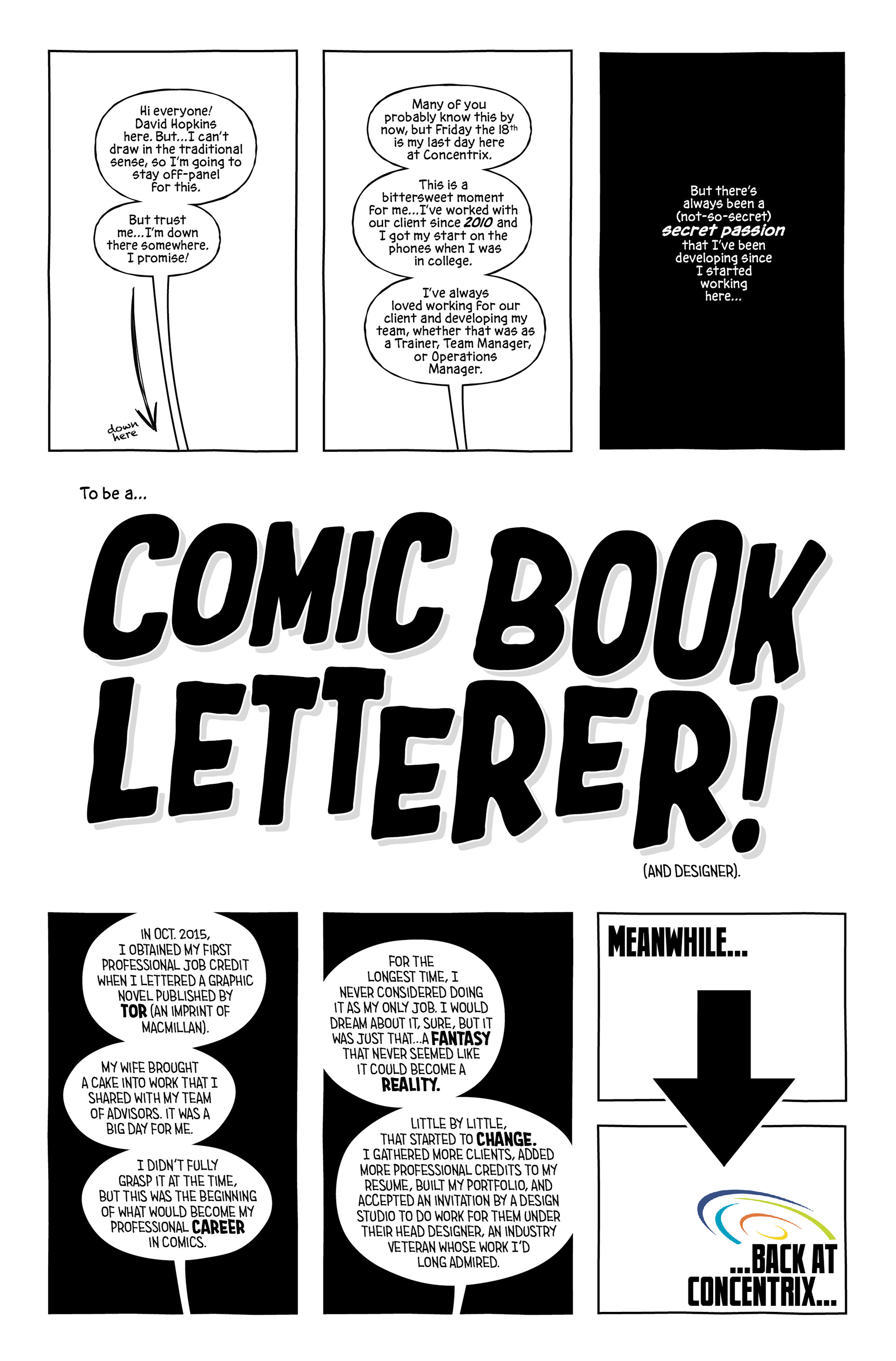 "Day Job Resignation Comic" © 2019 DC Hopkins