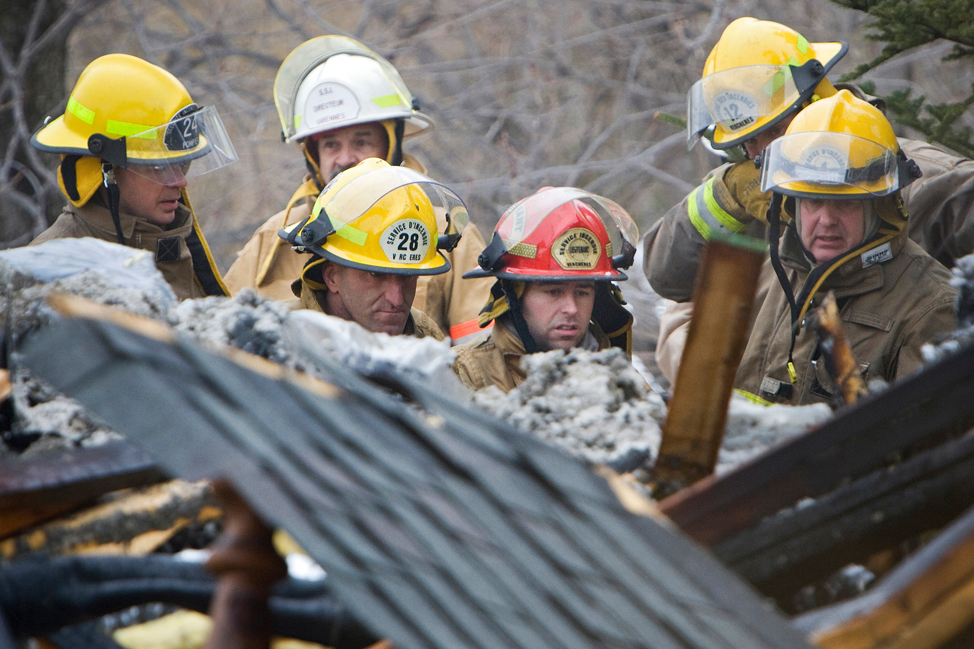 Pompiers en action