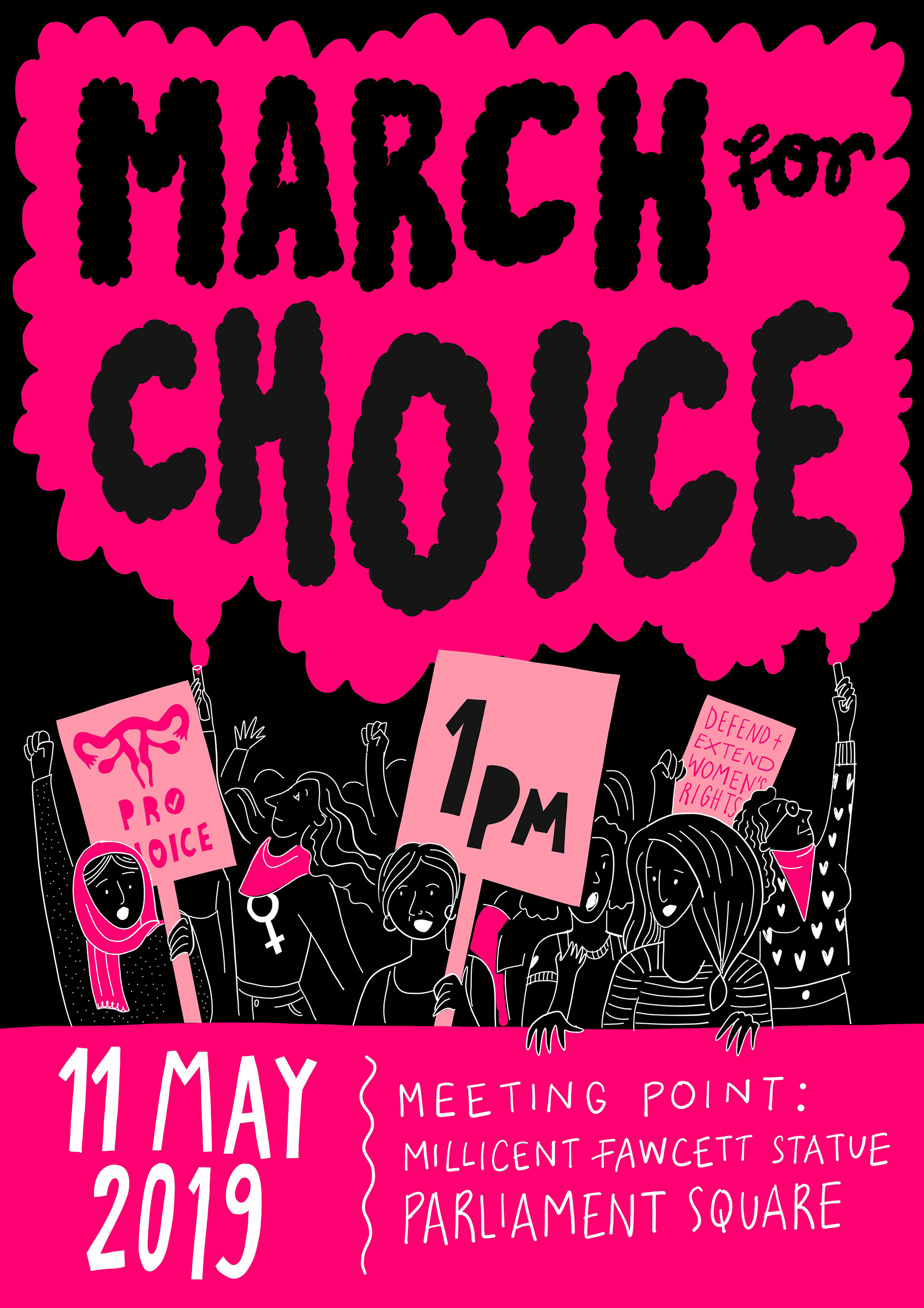 March for Choice 2019 - flyer