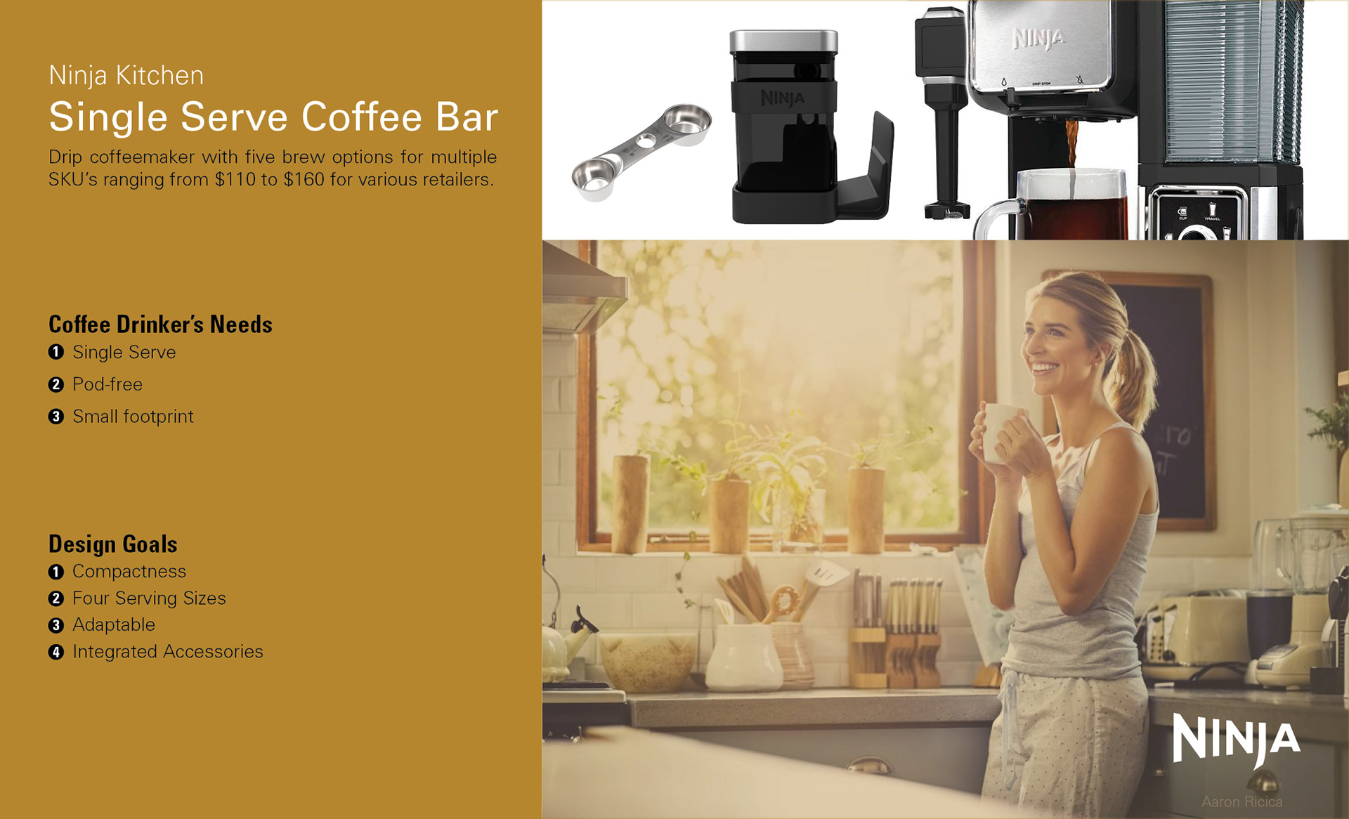 Aaron Ricica Design Solutions - NINJA Coffee Bar