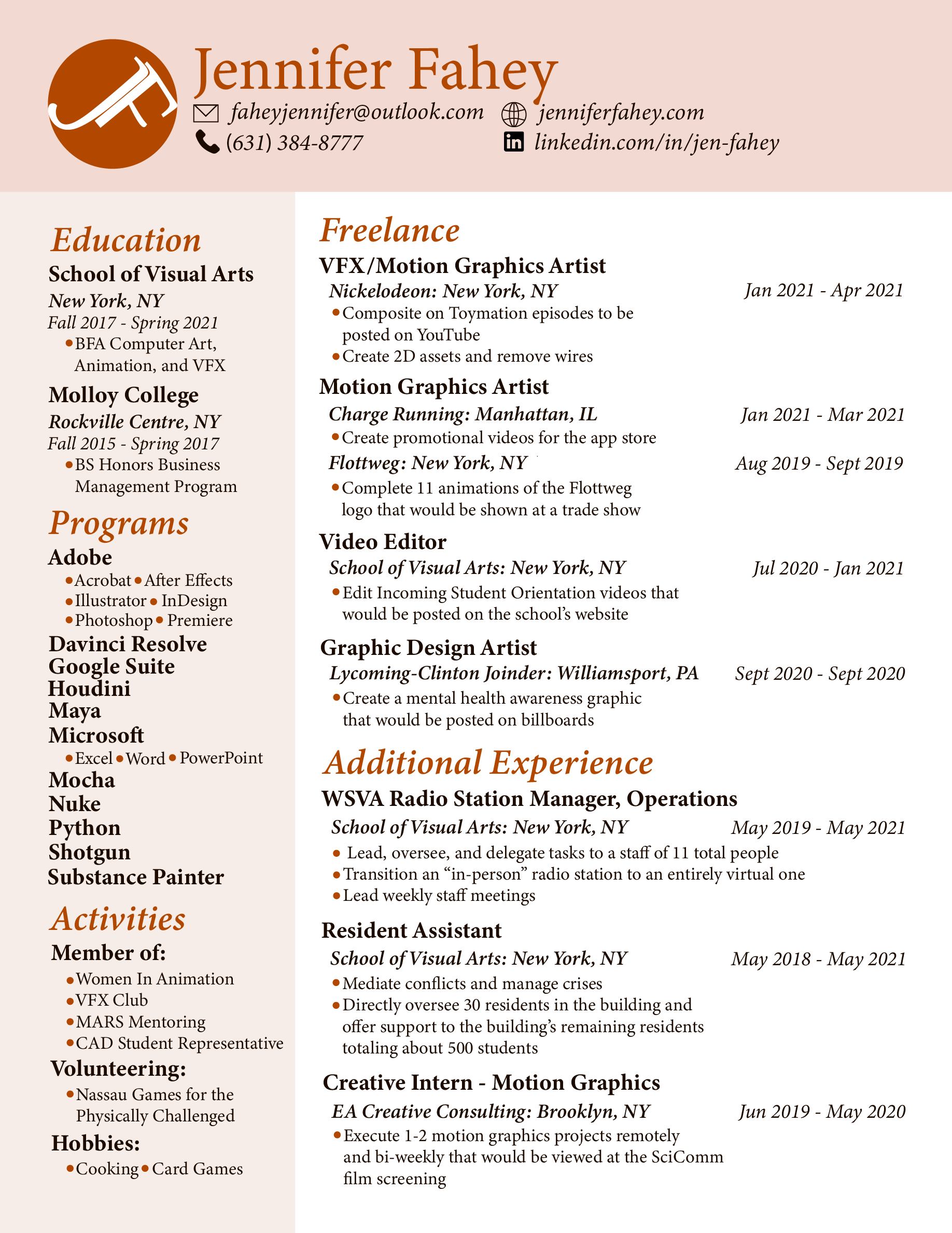 Jennifer Fahey - Resume Jennifer Fahey - Resume