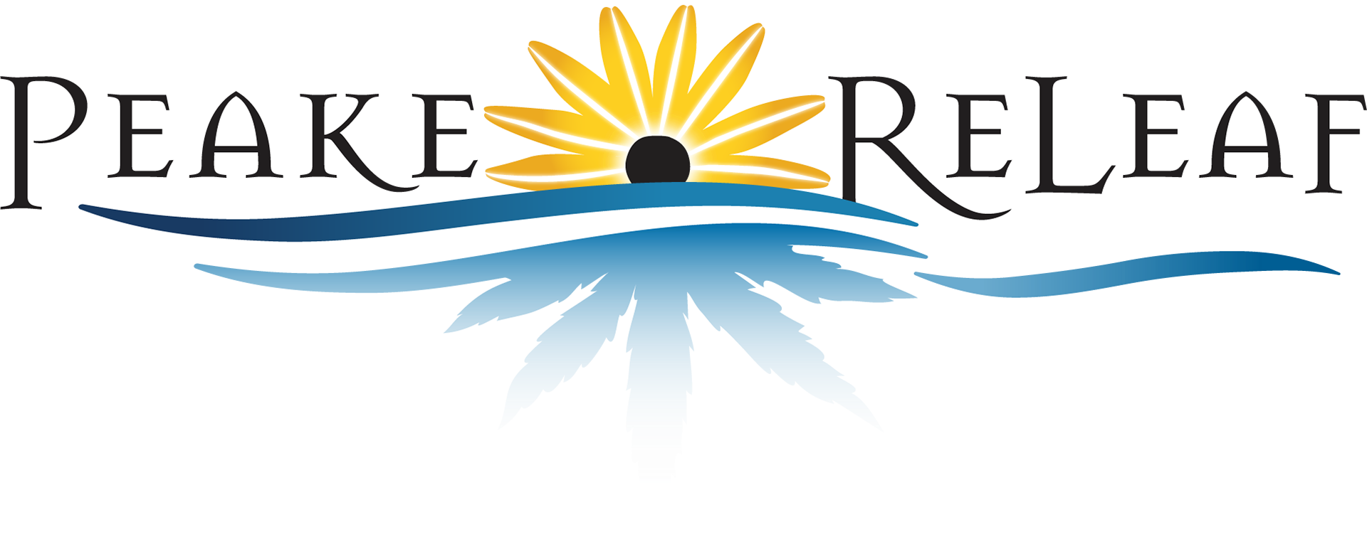 Peake ReLeaf Medical Cannabis Dispensary Logo with the cannabis leaf graphic