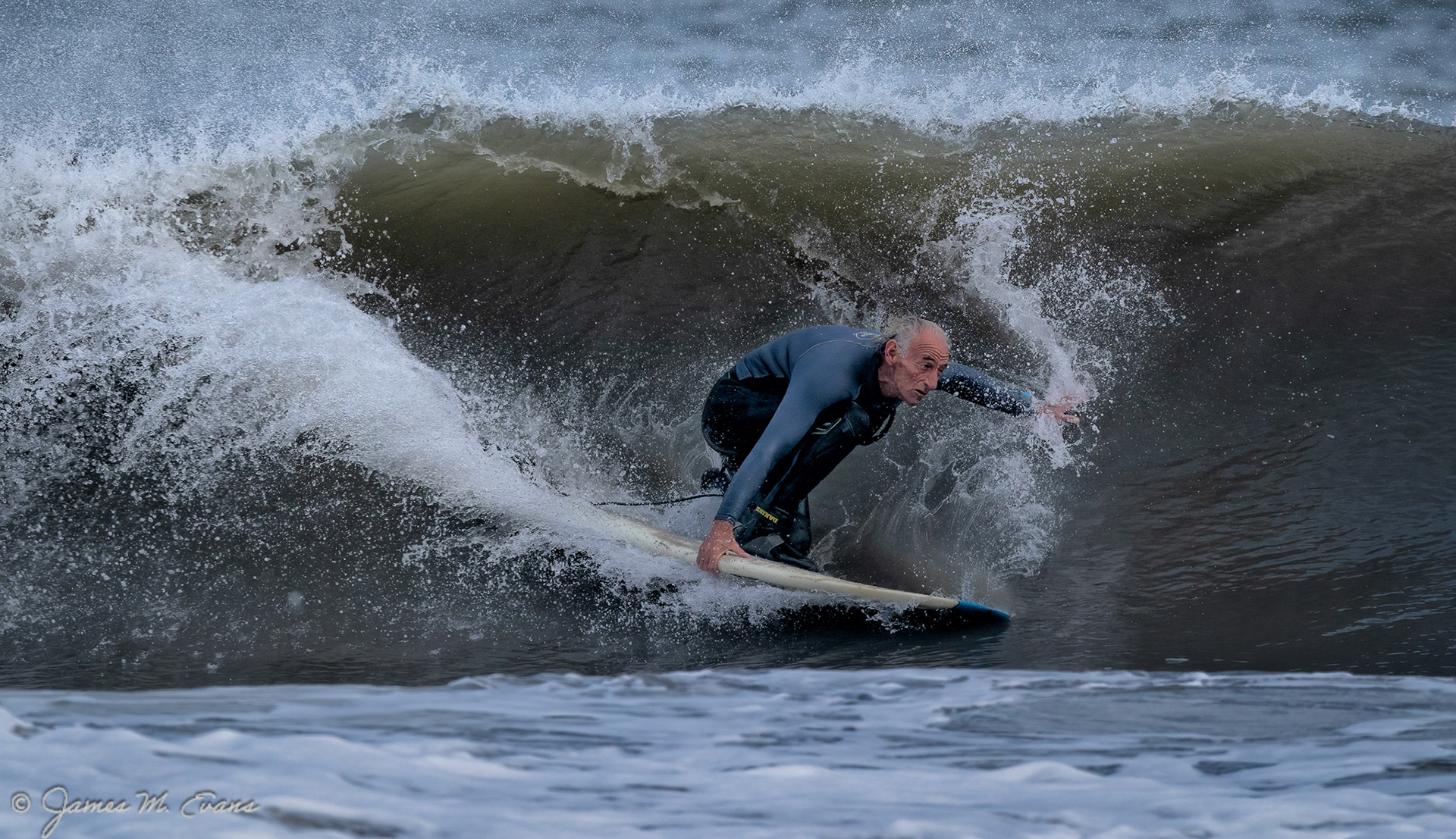 Eyes forward - Surfer off Assateague Island National Seashore in VA