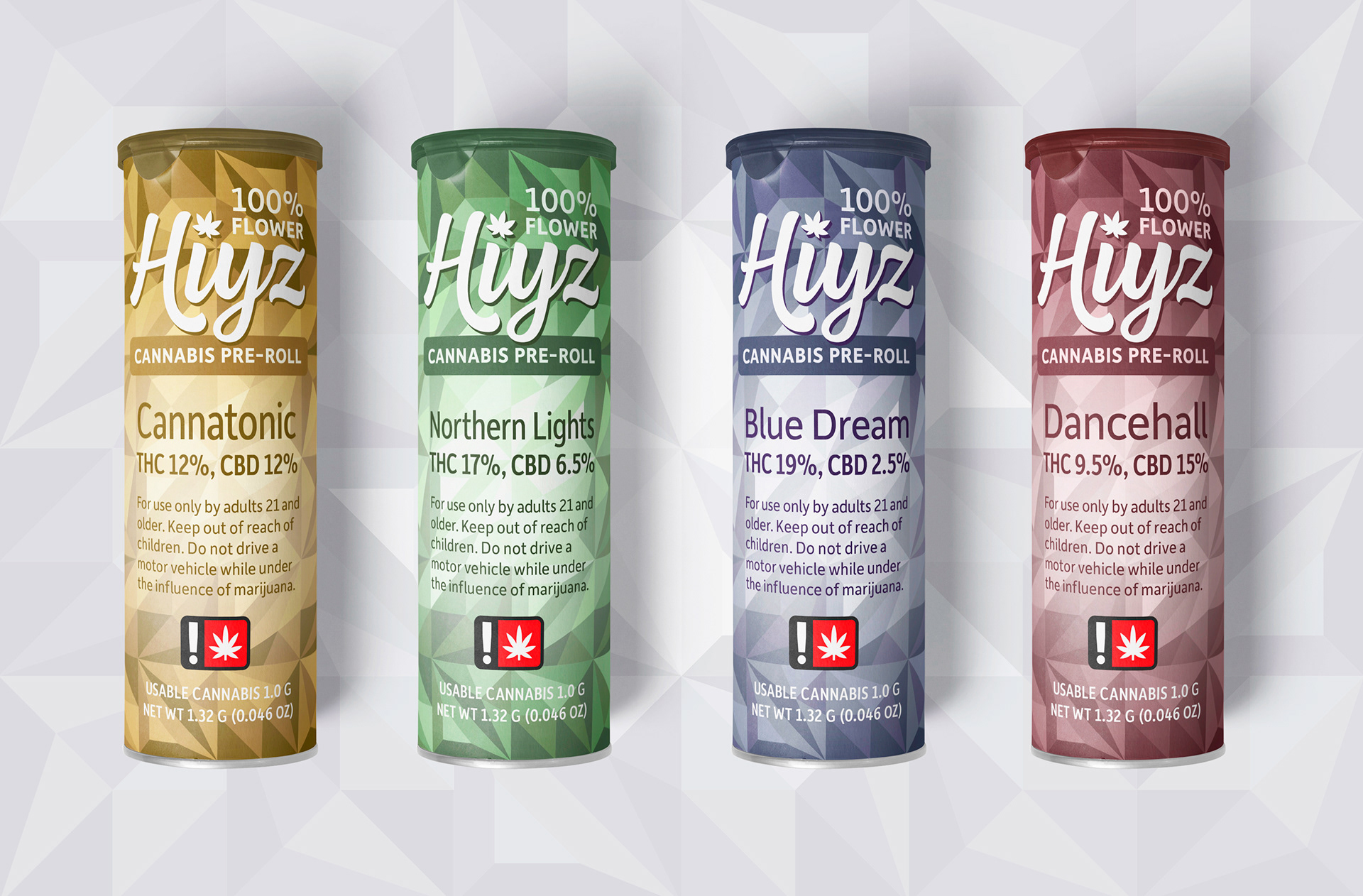 Cannabis pre-roll packaging design