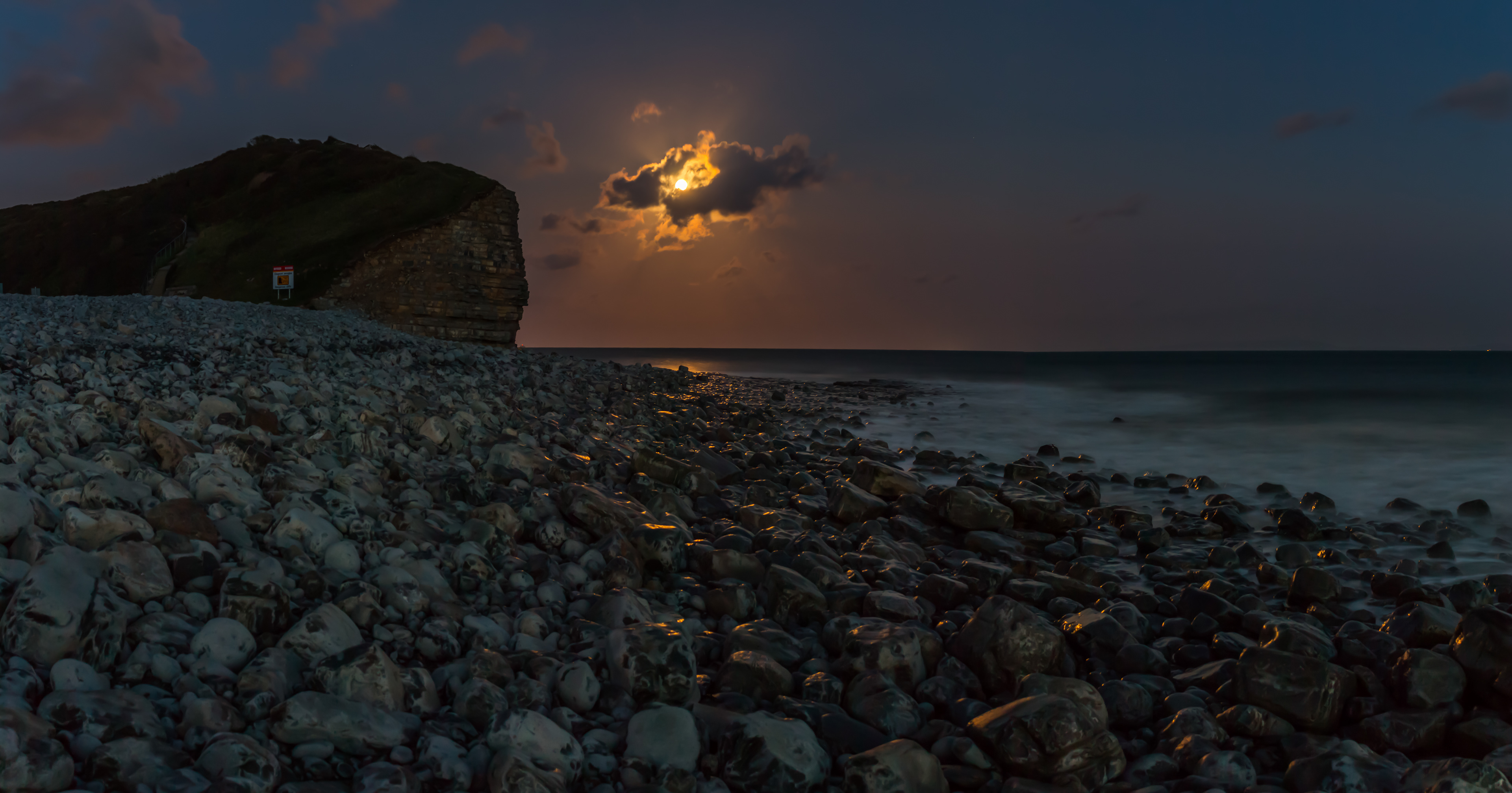 Llantwit Beach Moonrise
