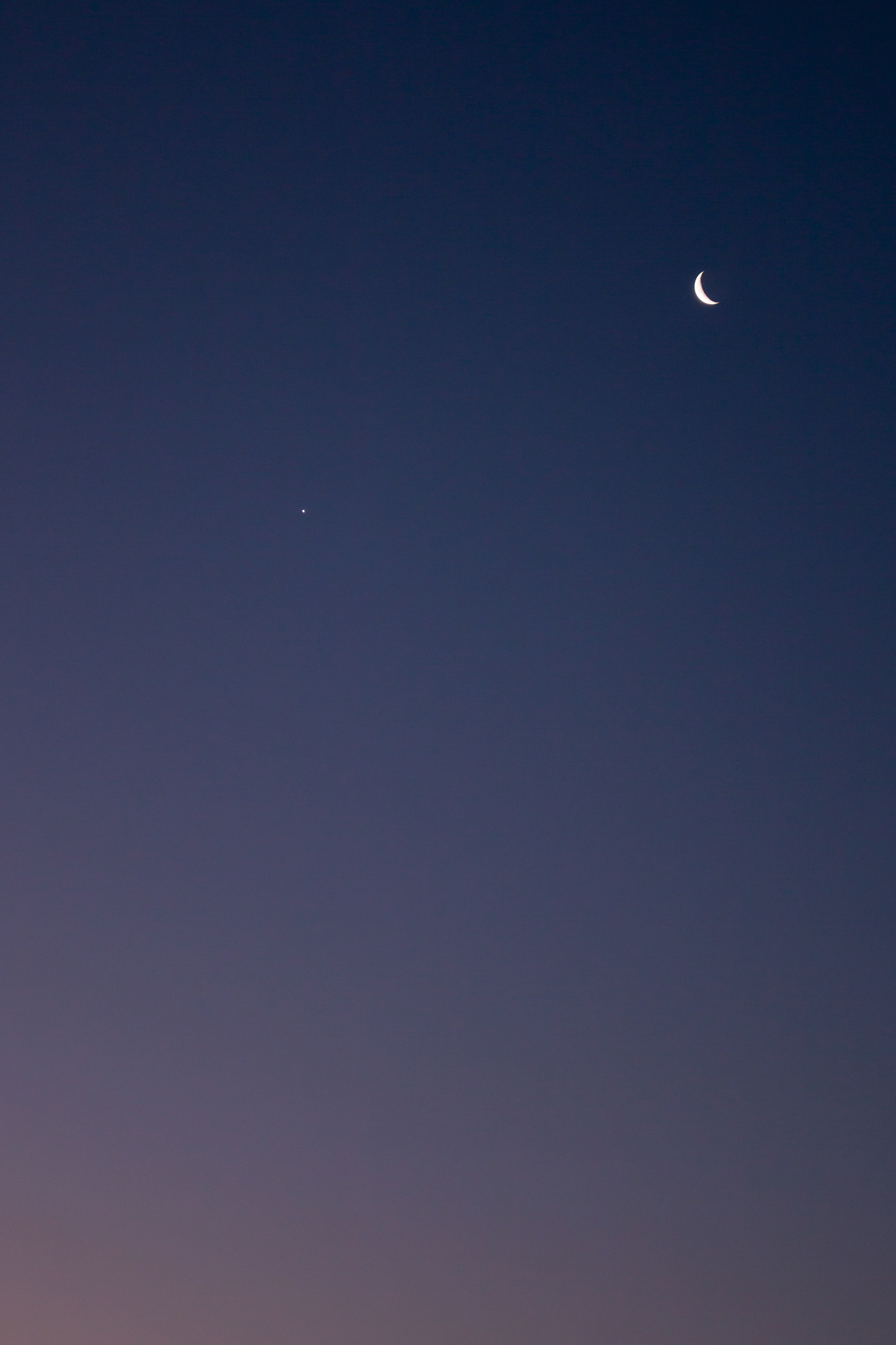 Moon and Venus from Aberthaw