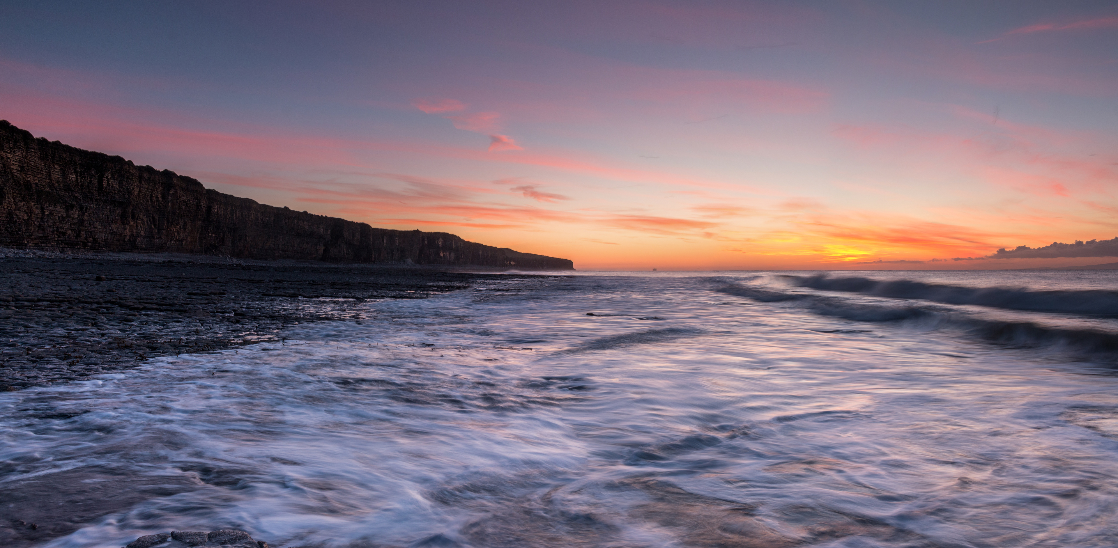 Llantwit Beach Sunrise Panorama