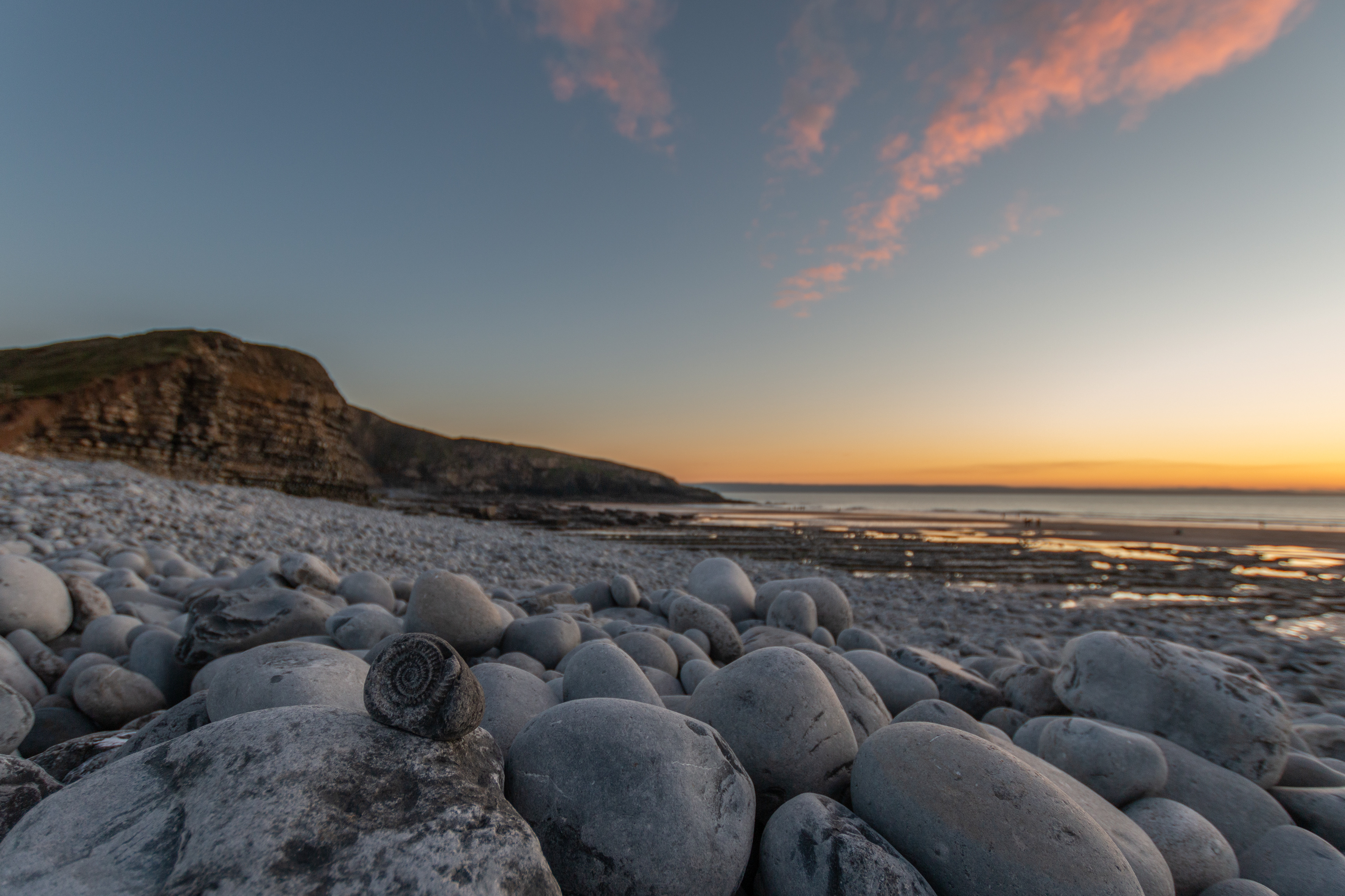 Southerndown Ammonite Sunset