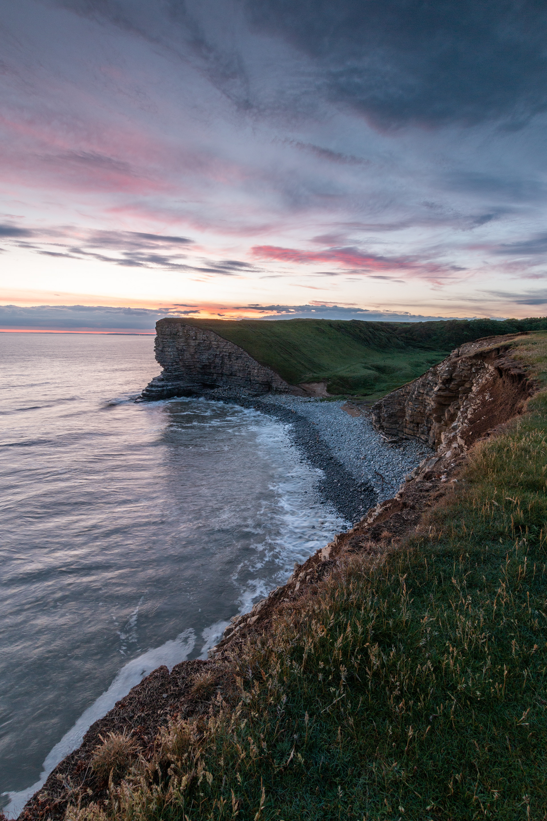 Nash Cliffs Sunset Portrait
