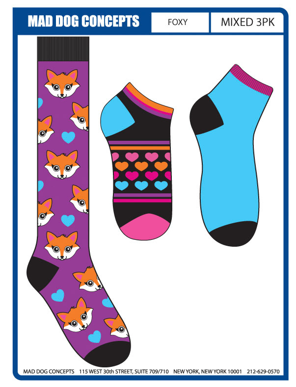 Mixed 3pk Fox