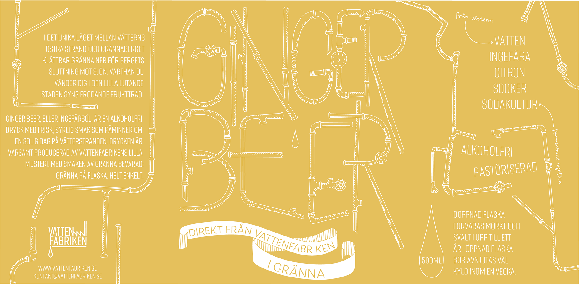 Bottle label for Ginger Beer