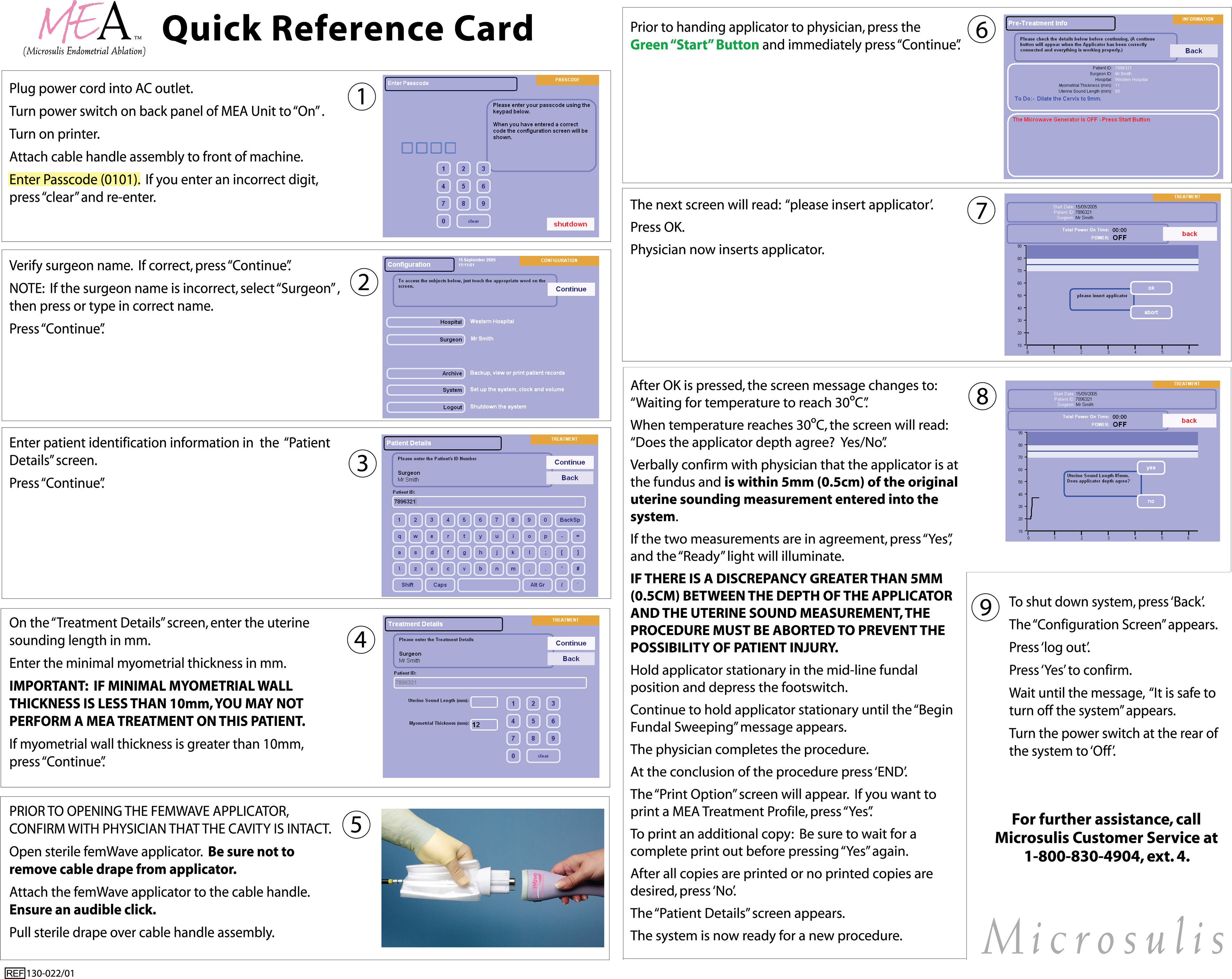 Medical Device Guide, laminated for use in hospitals